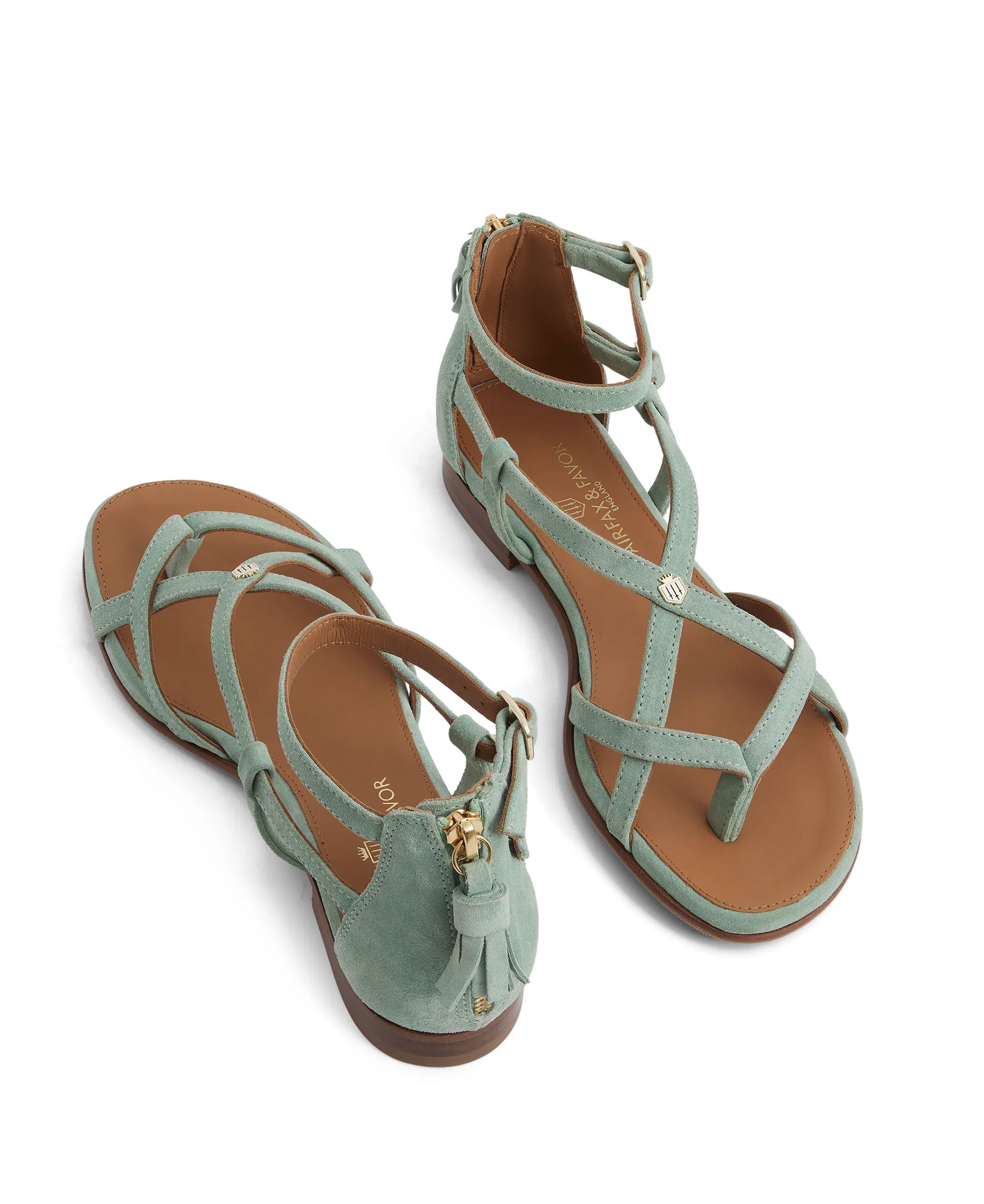Brancaster Sandal - Mint Suede