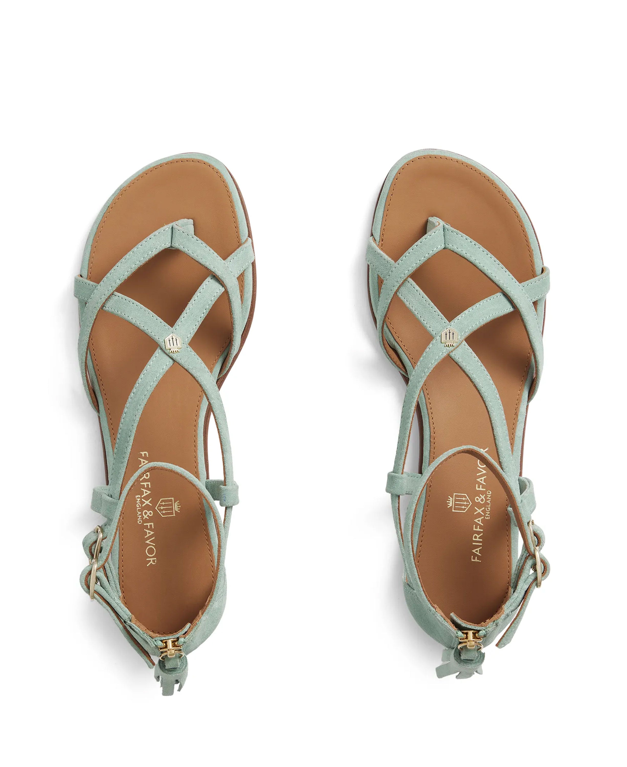 Brancaster Sandal - Mint Suede