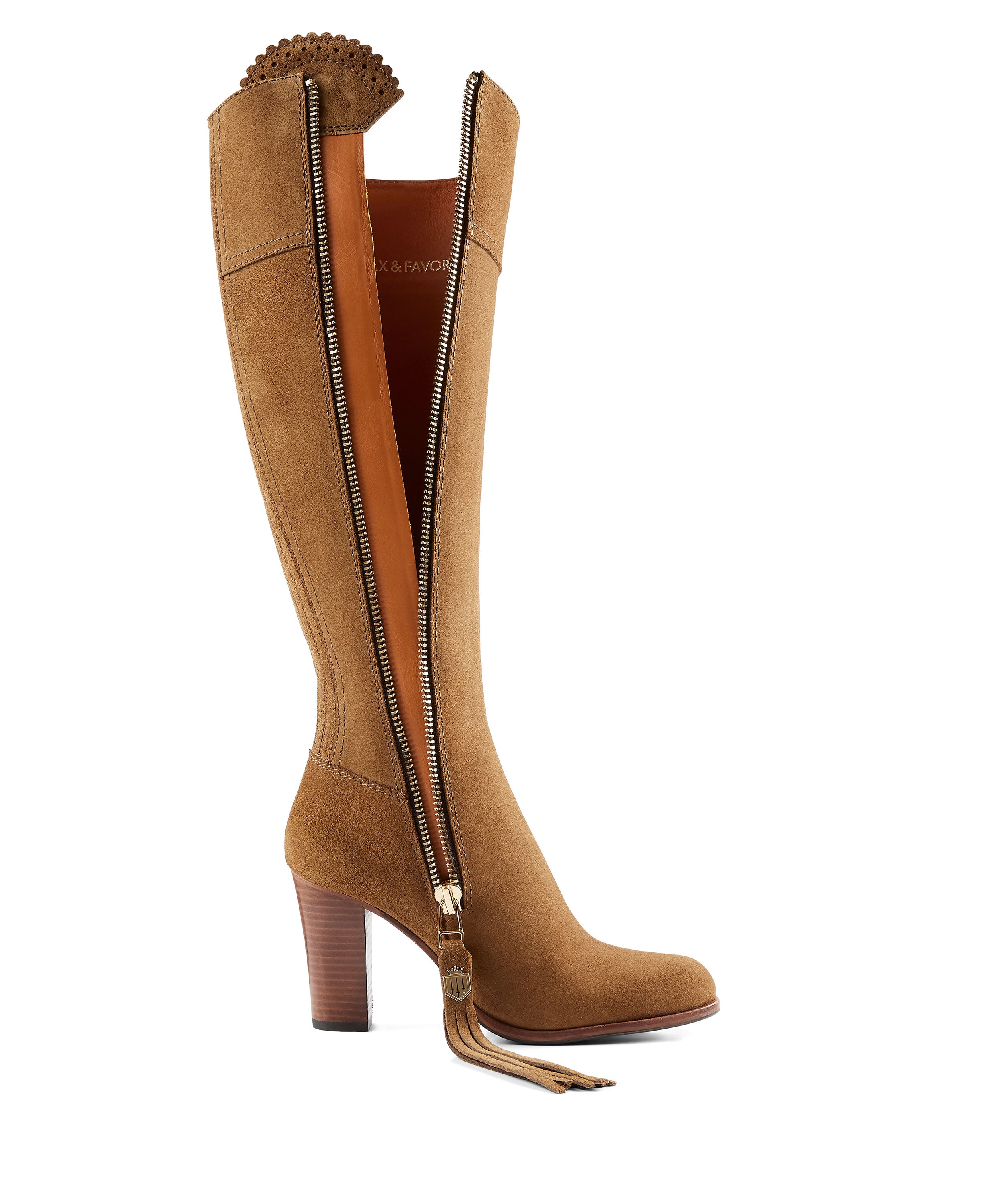 Regina High Heeled Boot - Tan