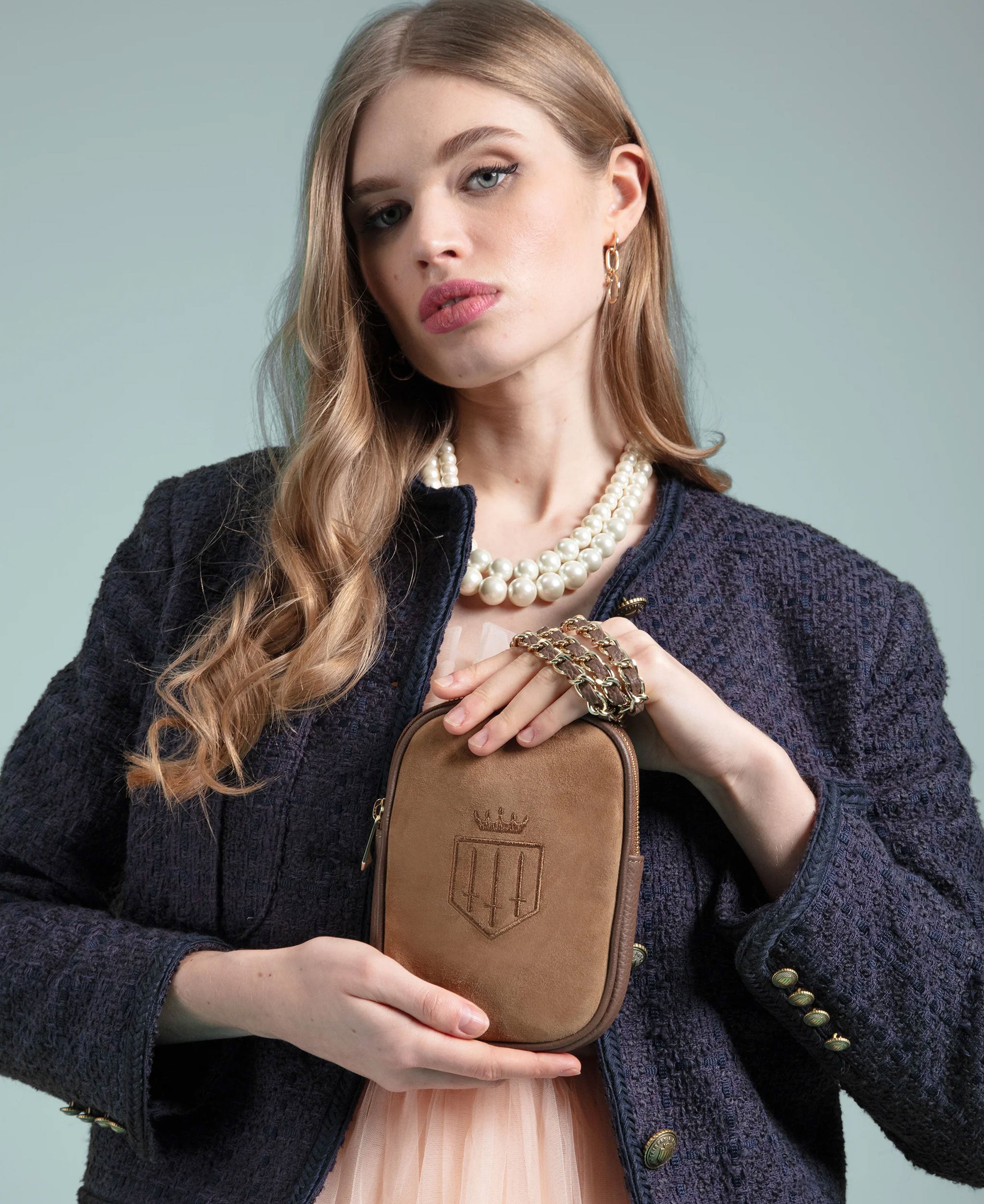 Mini Finsbury Cross Body Bag - Tan