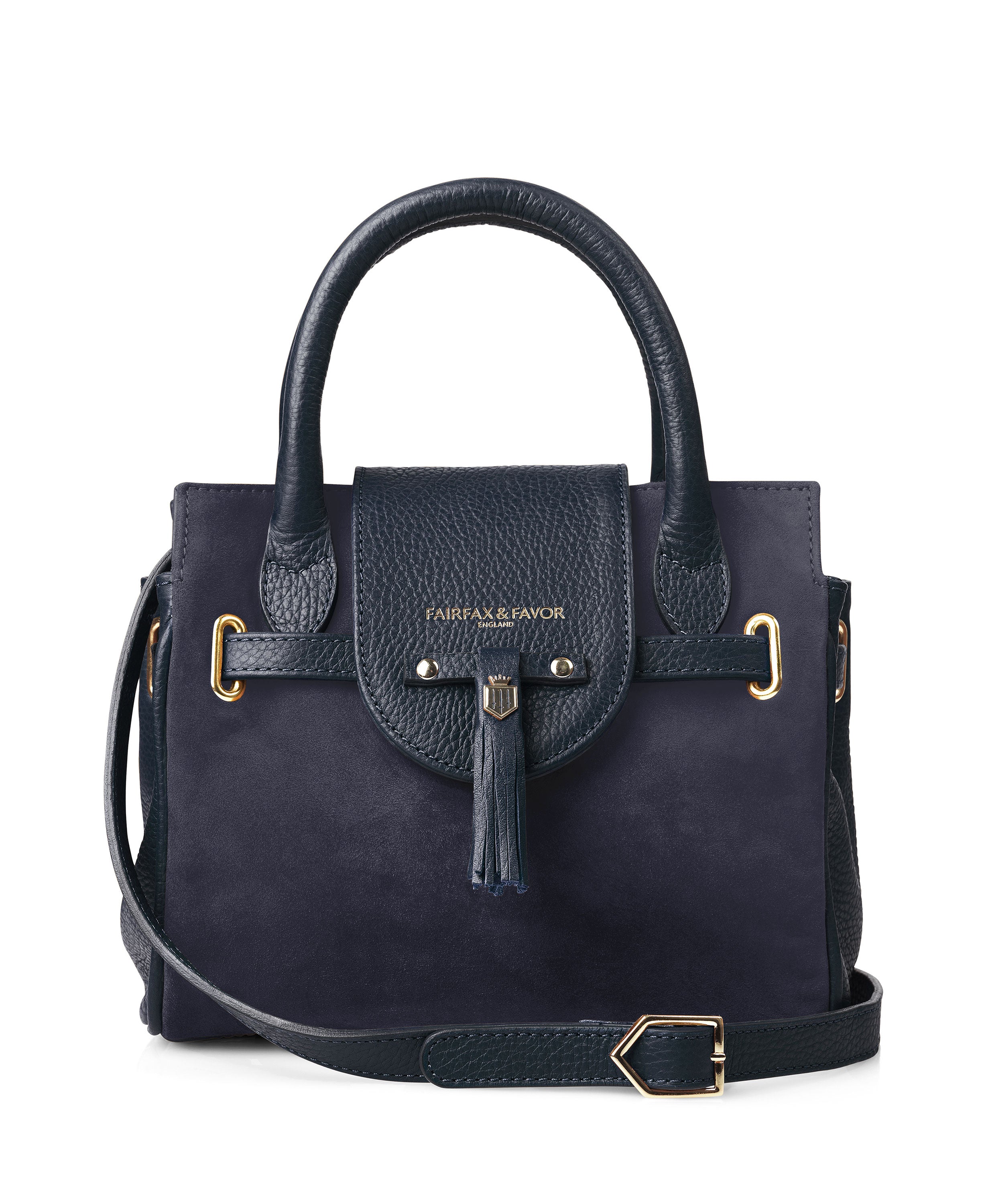 Landmark Fairfax Favor Mini Windsor Handbag Navy