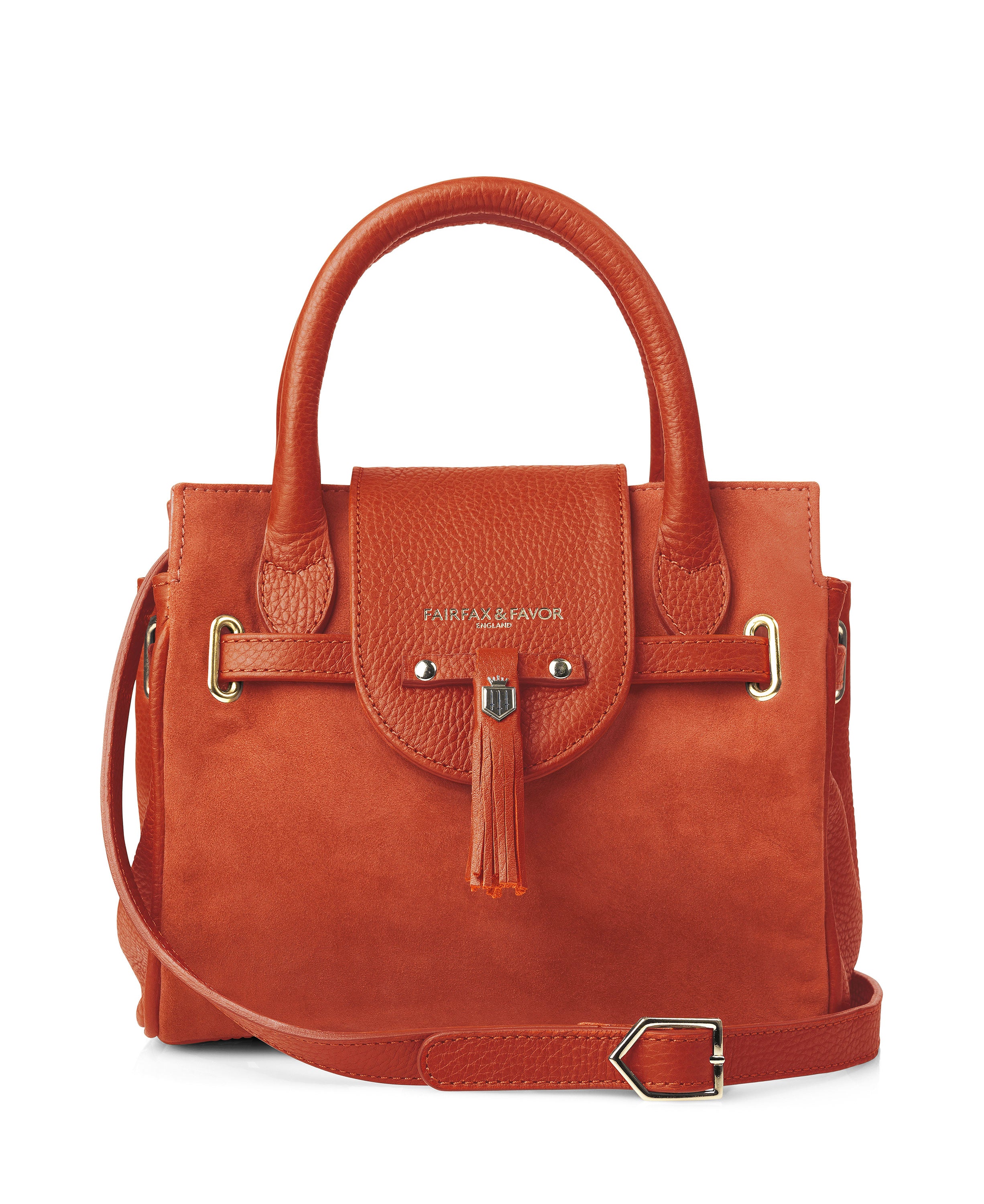 Landmark Fairfax Favor Mini Windsor Handbag Sunset Orange