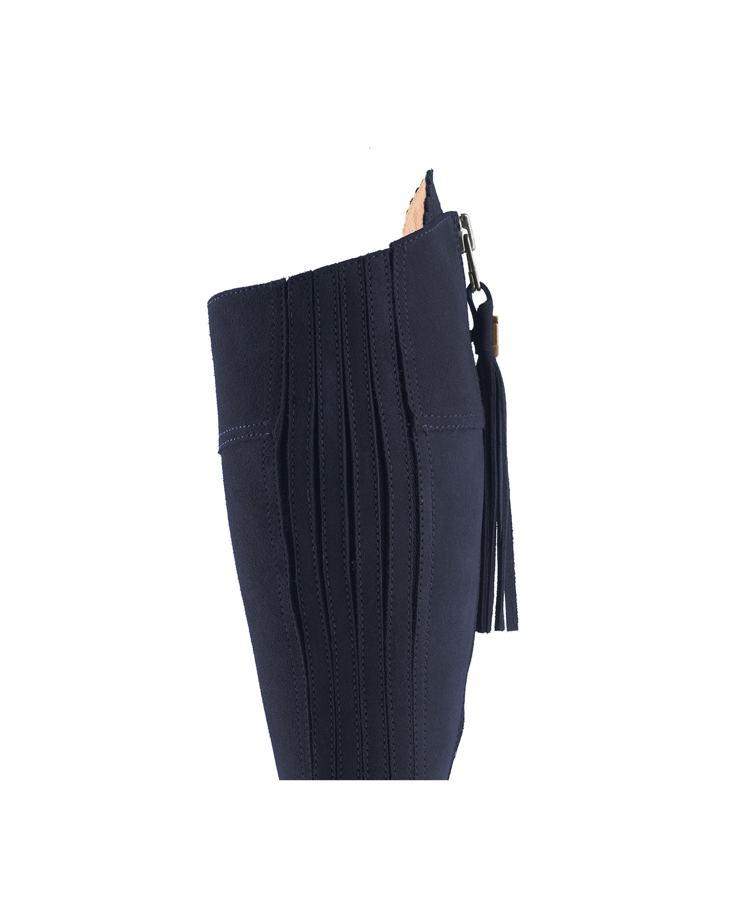 Regina Heeled Boot - Navy
