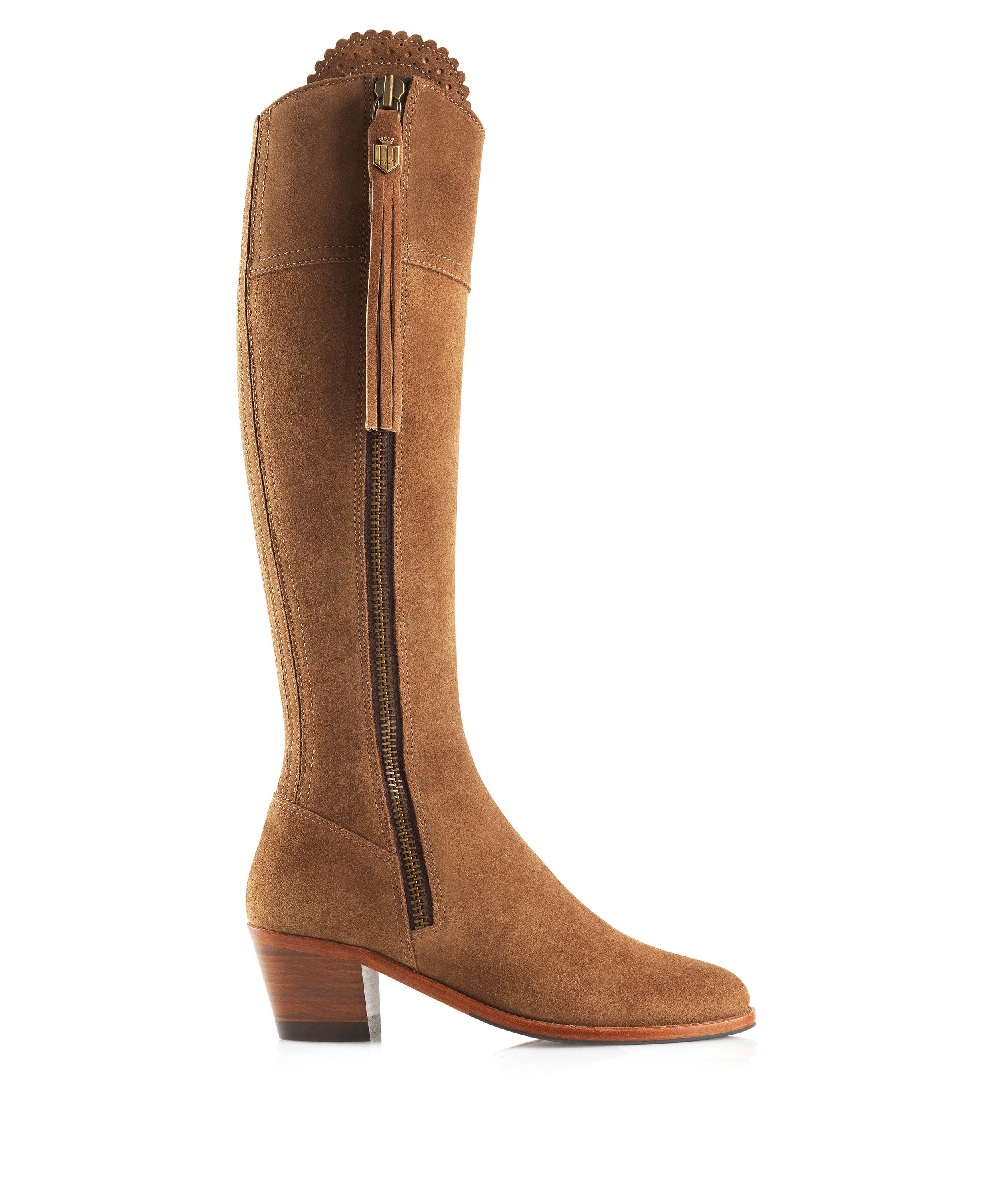 Regina Heeled Boot - Tan