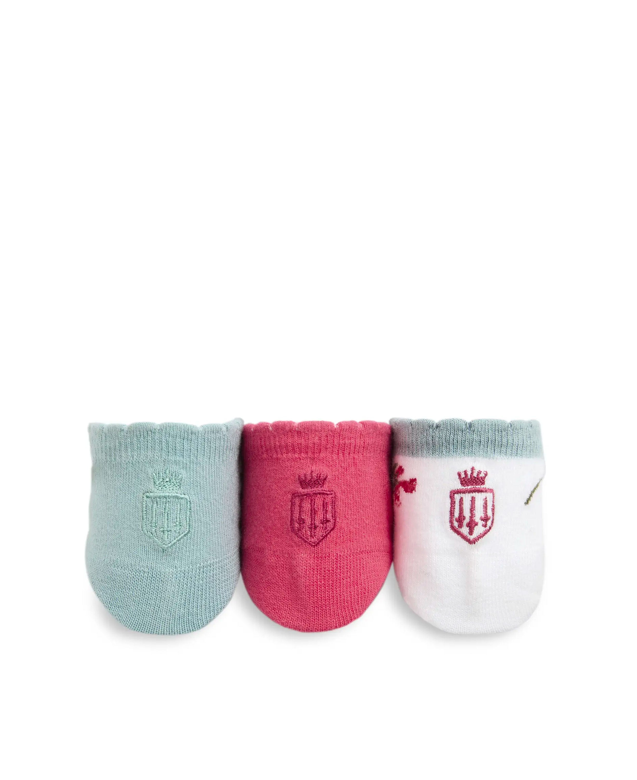 Signature Trainer Socks - Floral/Cherry/Mint
