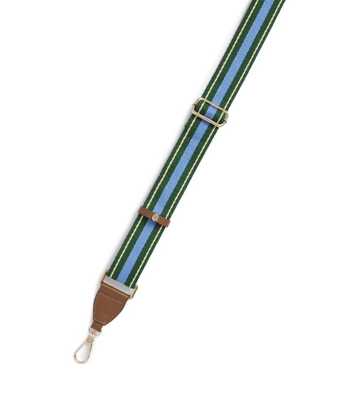 Signature Webbing Strap - Clover Green/ Sky Blue