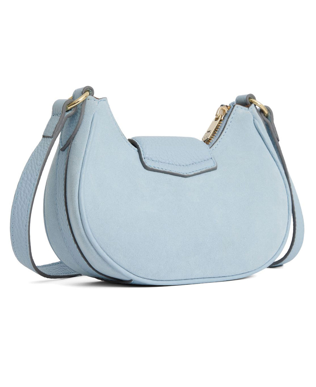 Micro Windsor Cross Body Suede - Sky Blue