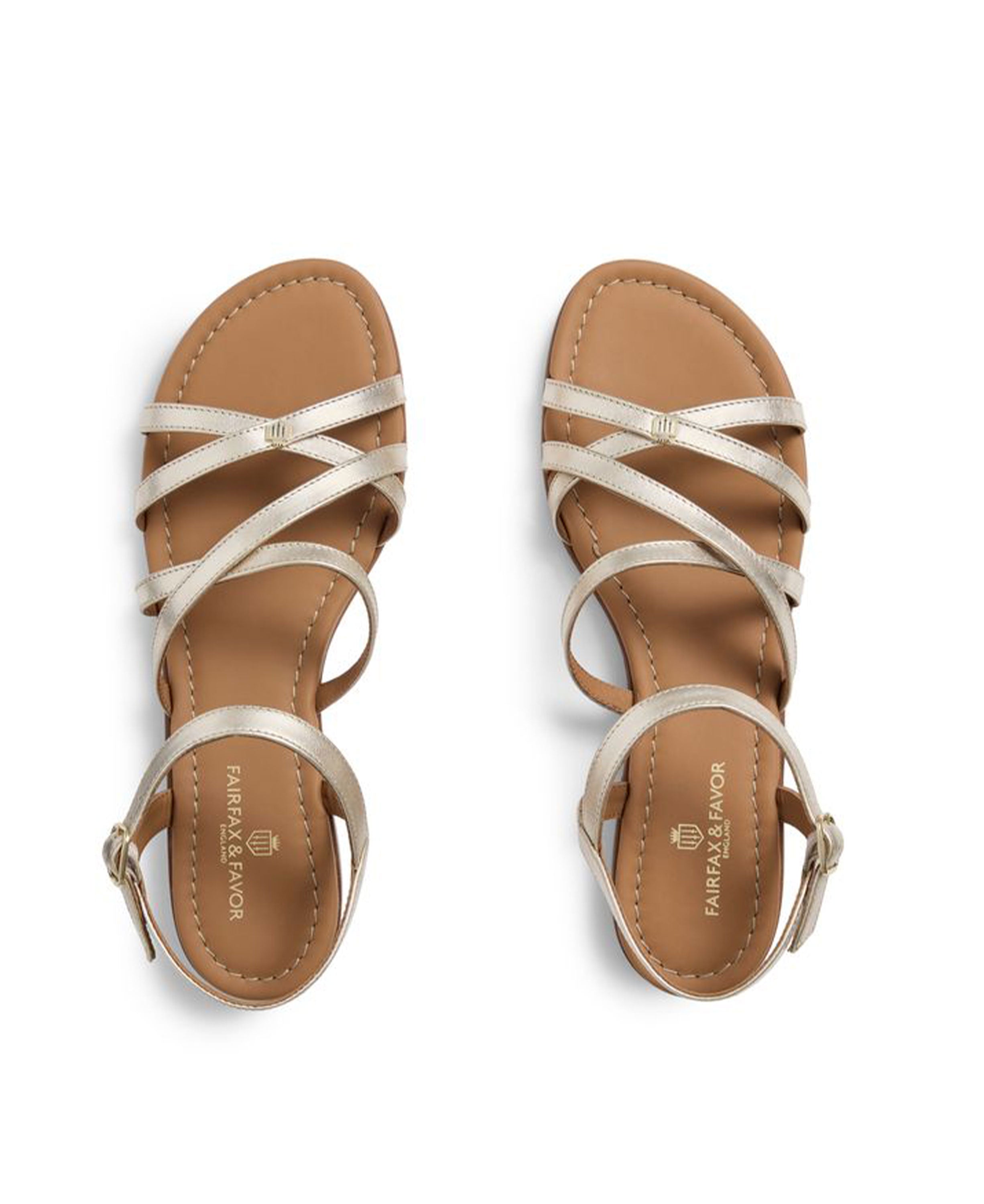 St Ives Sandal Leather - Gold
