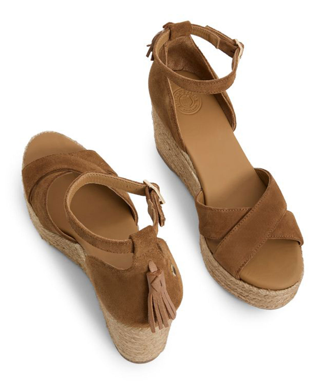 Valencia Mid Wedge Suede - Tan