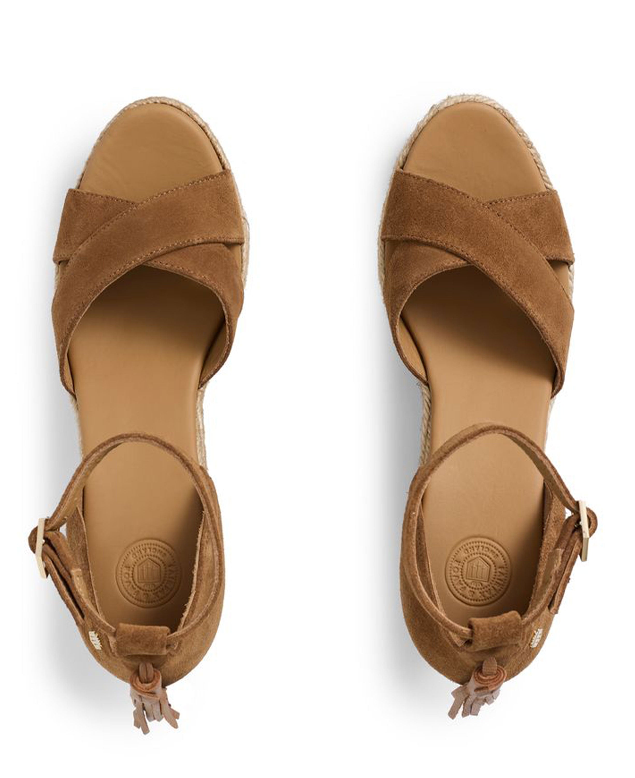 Valencia Mid Wedge Suede - Tan