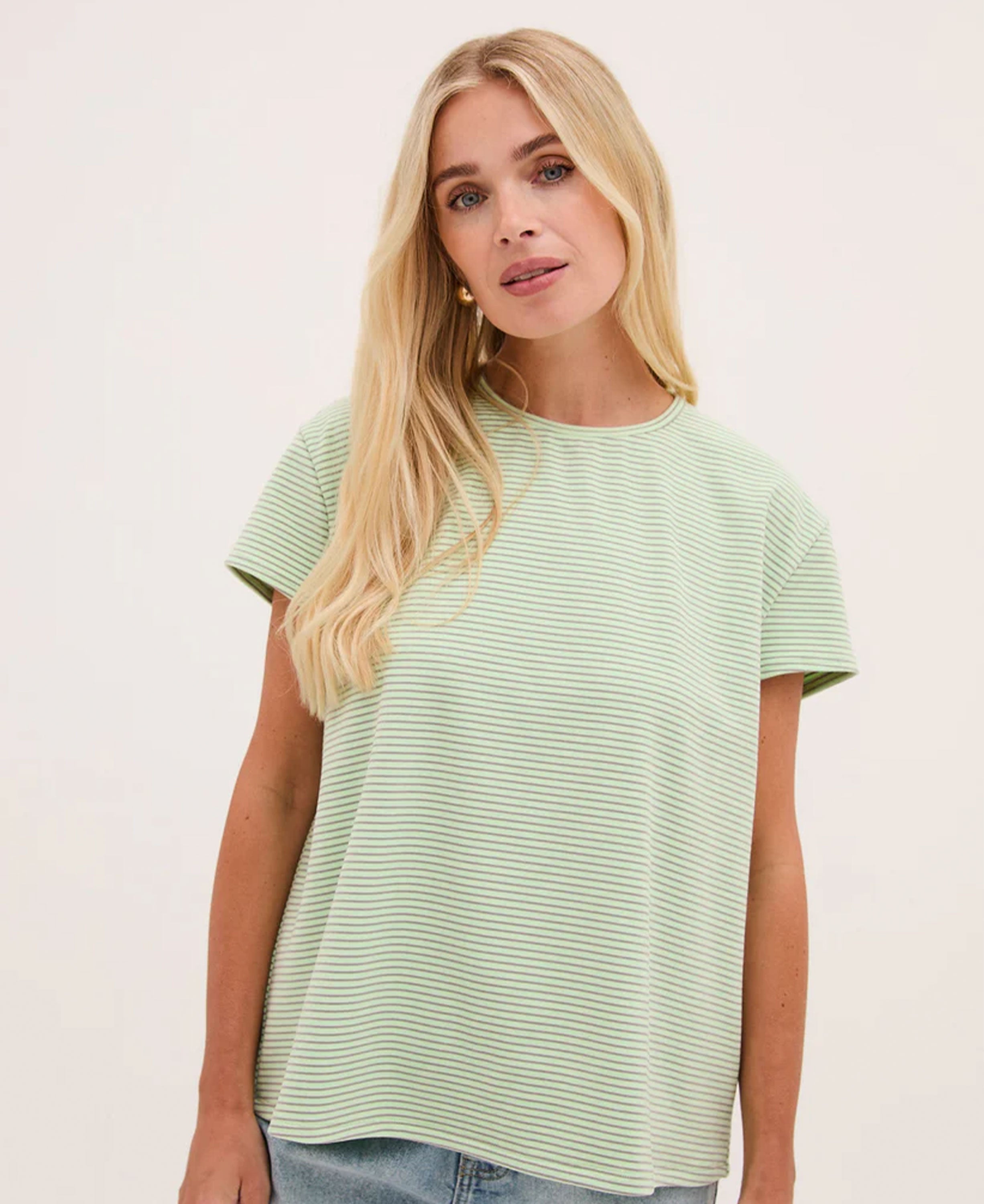 Mimi Capped Sleeve T-Shirt - Green