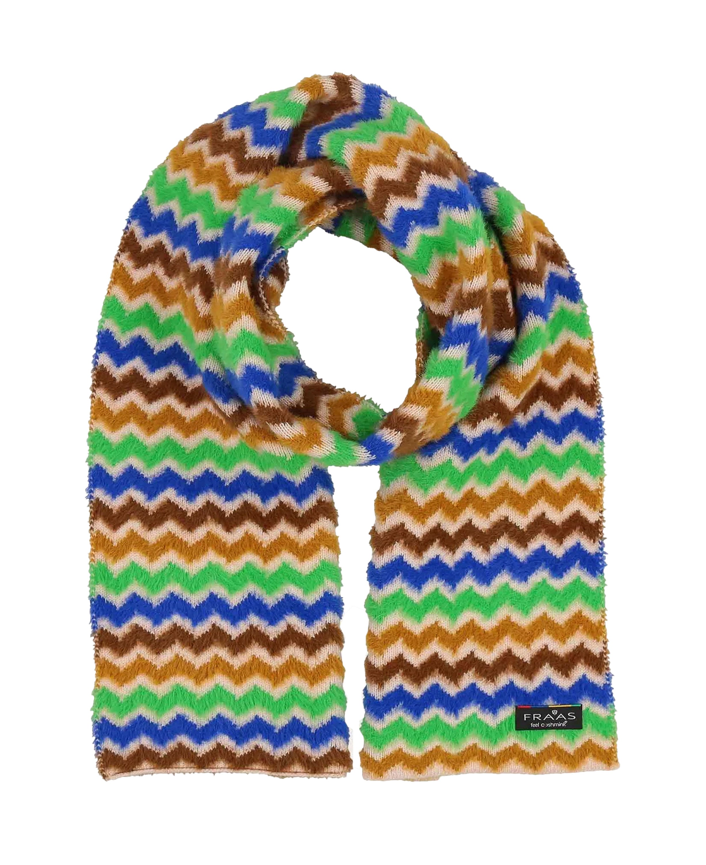 Knitted Wool-Blend Scarf - Cyber Blue