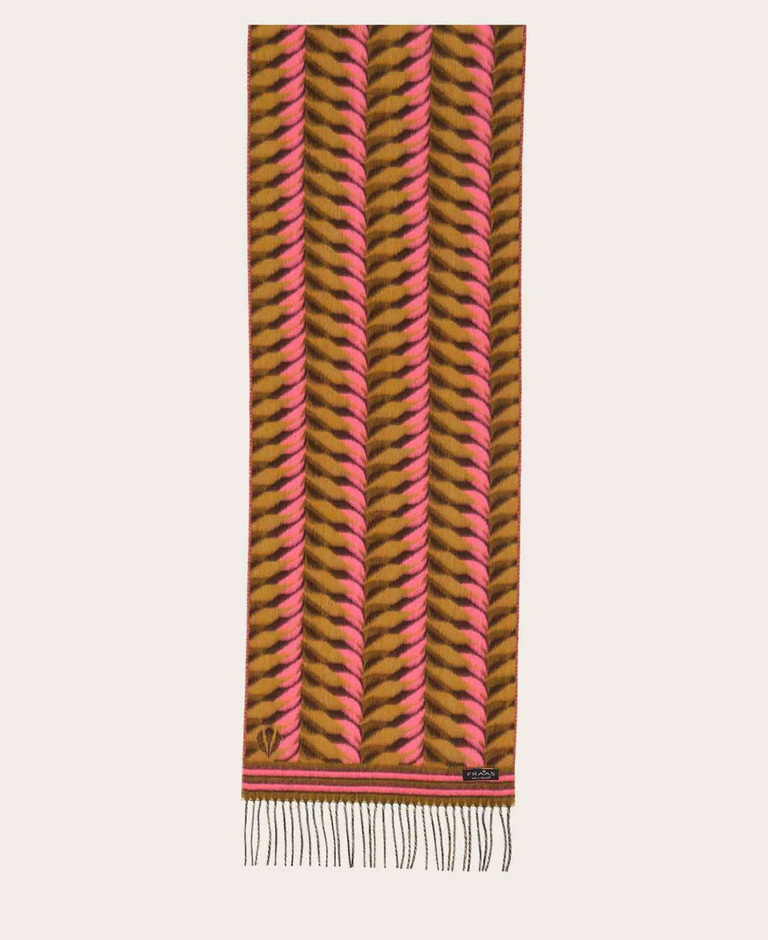 Cashmink Scarf - Jagged Pattern Pink