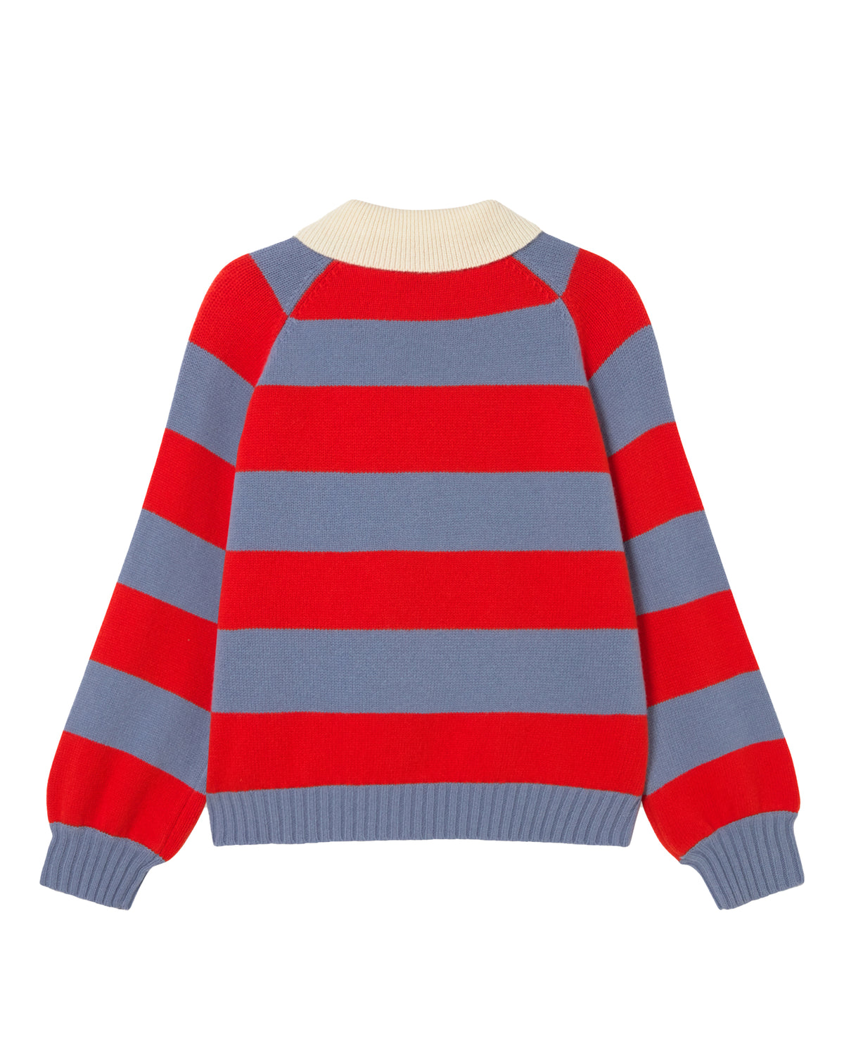 Frank Striped Polo - Grey/Summer Red