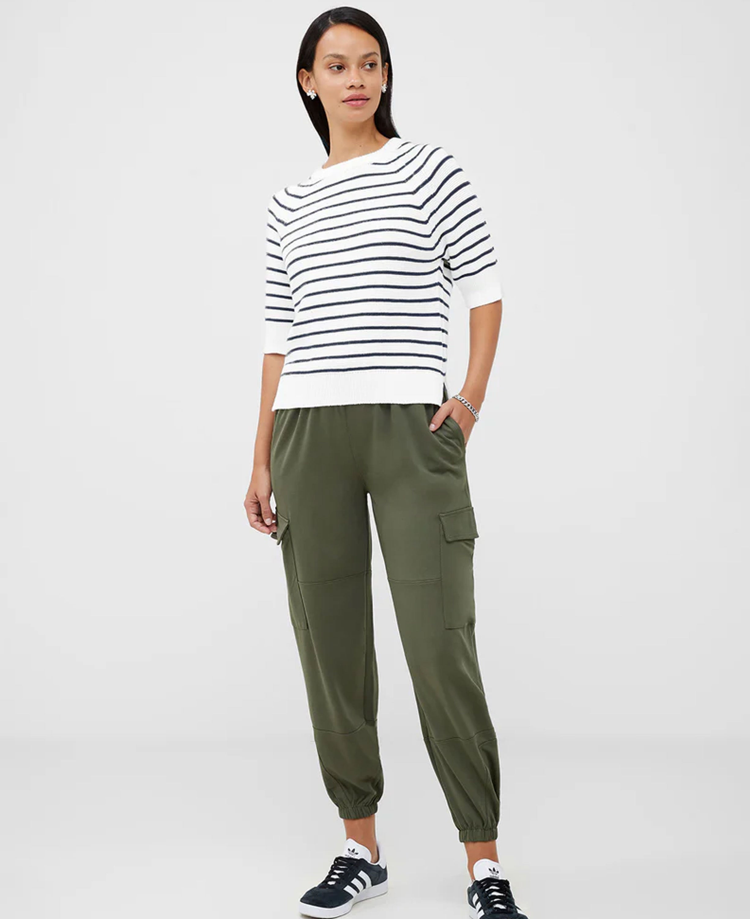 Lily Mozart Jumper - Summer White/Utility