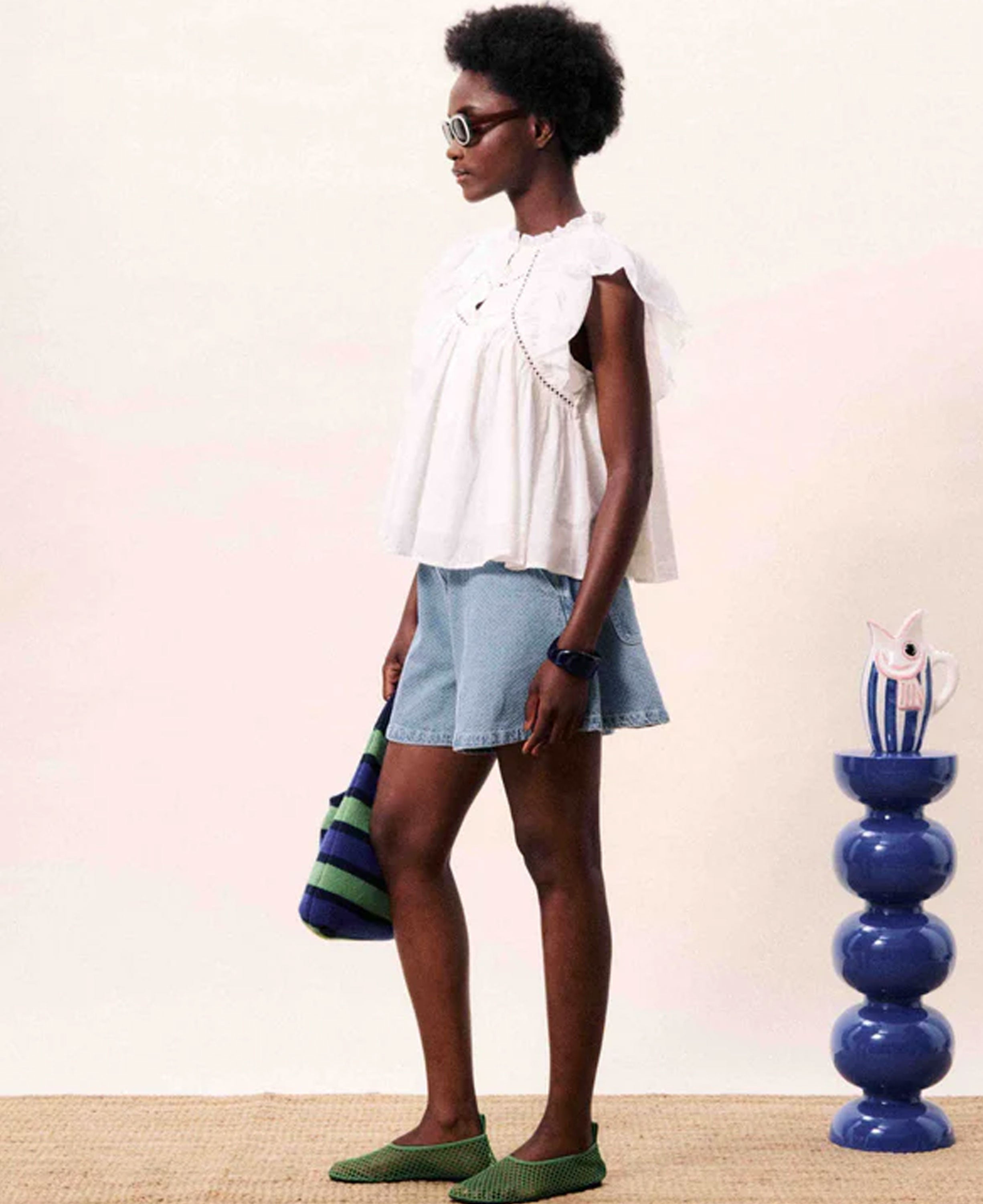 Detiana Blouse - Blanc