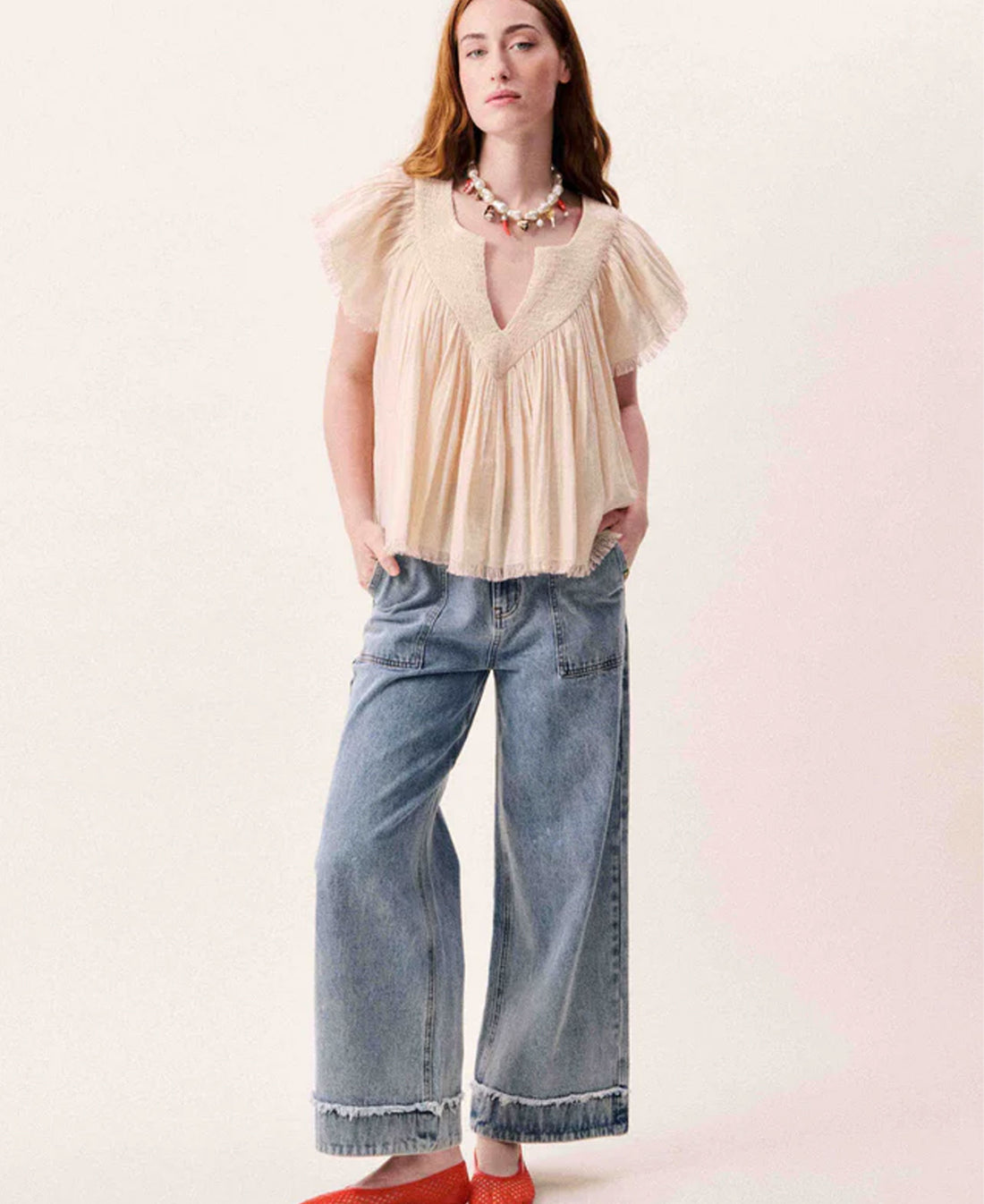 Novaelle Blouse - Rouge