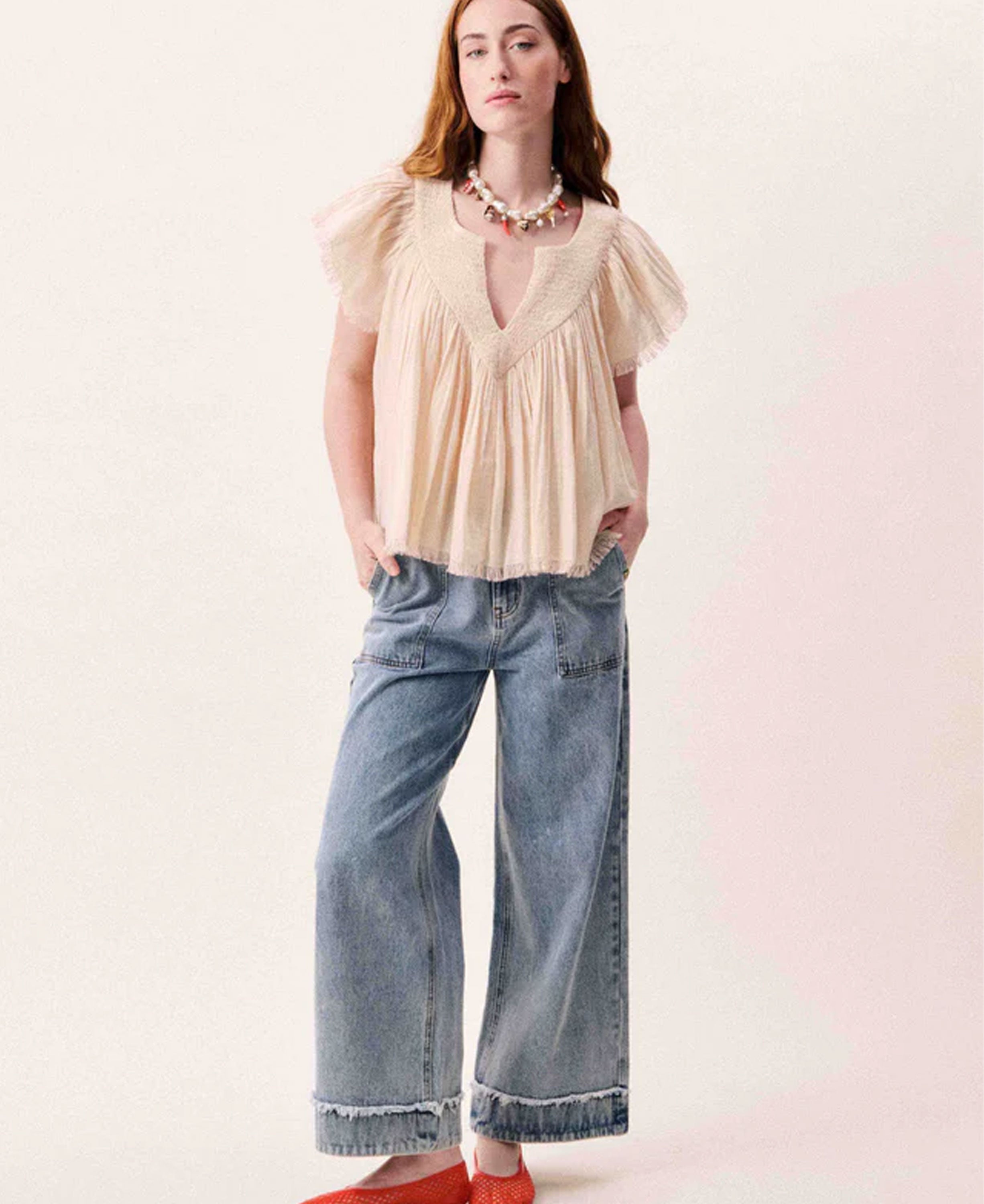 Novaelle Blouse - Rouge