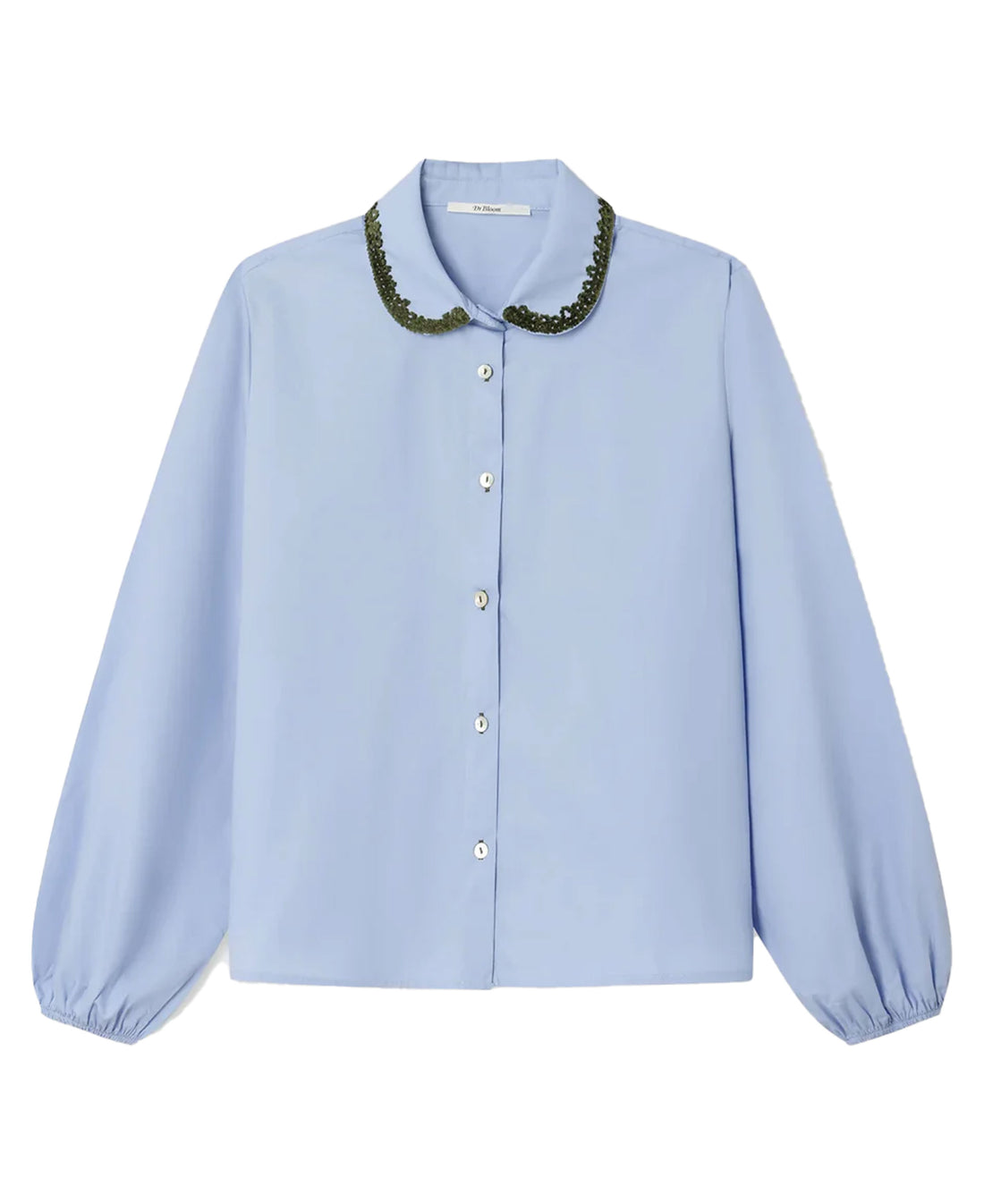 Fun Emb Collar Shirt - Blue