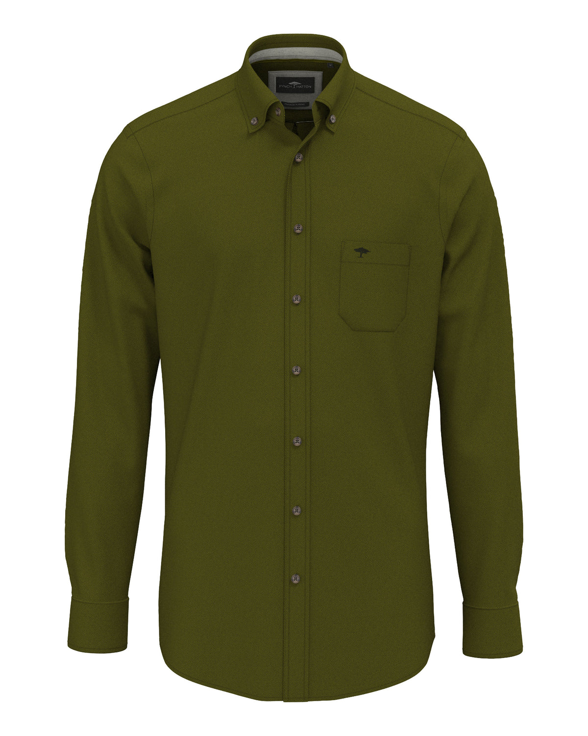 Essential Herringbone Shirt - Cypress