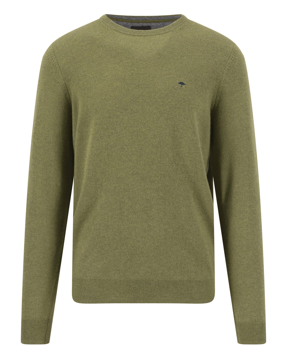 Merino Cashmere O-Neck - Moss