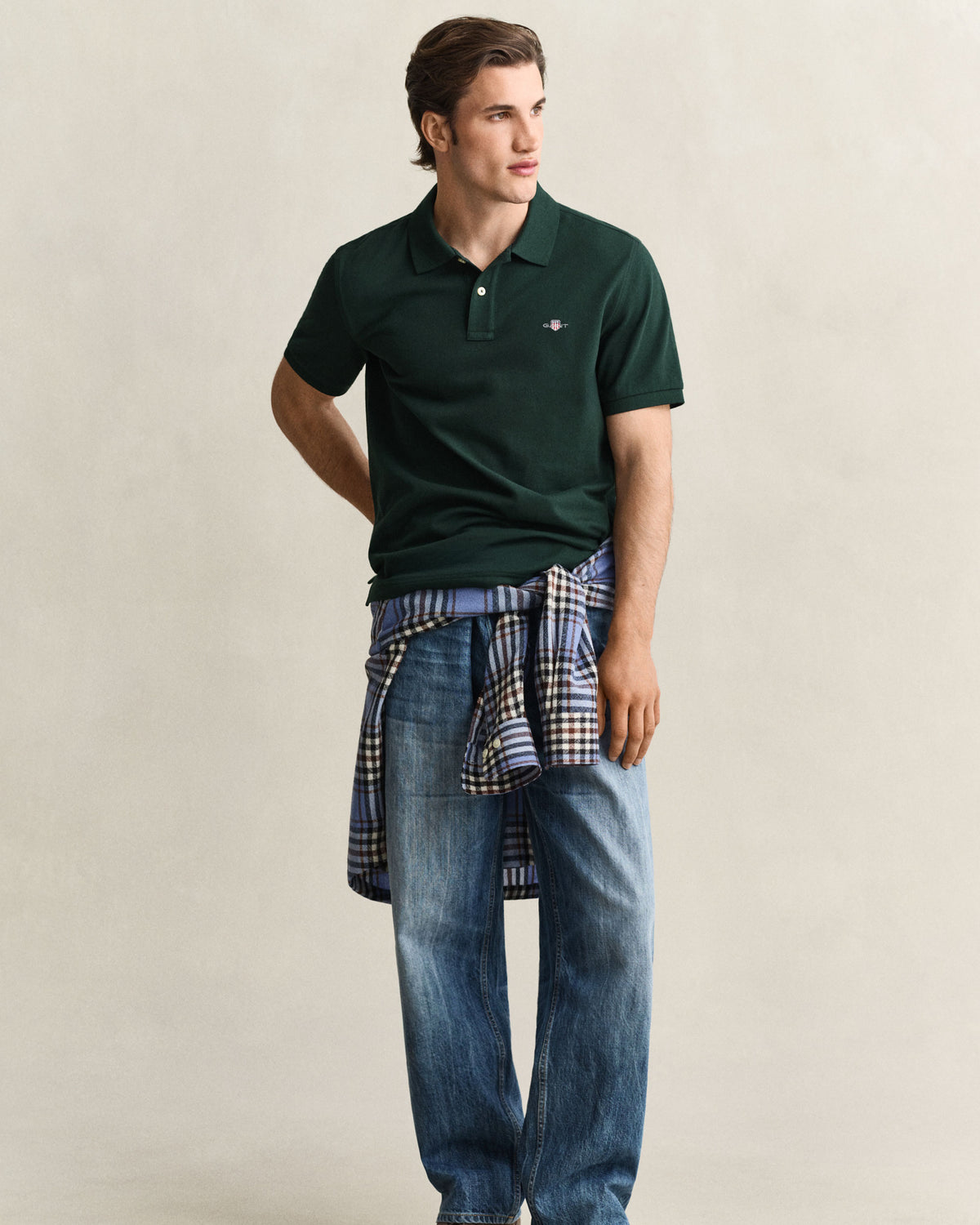 Classic Regular Polo Shirt - Tartan Green