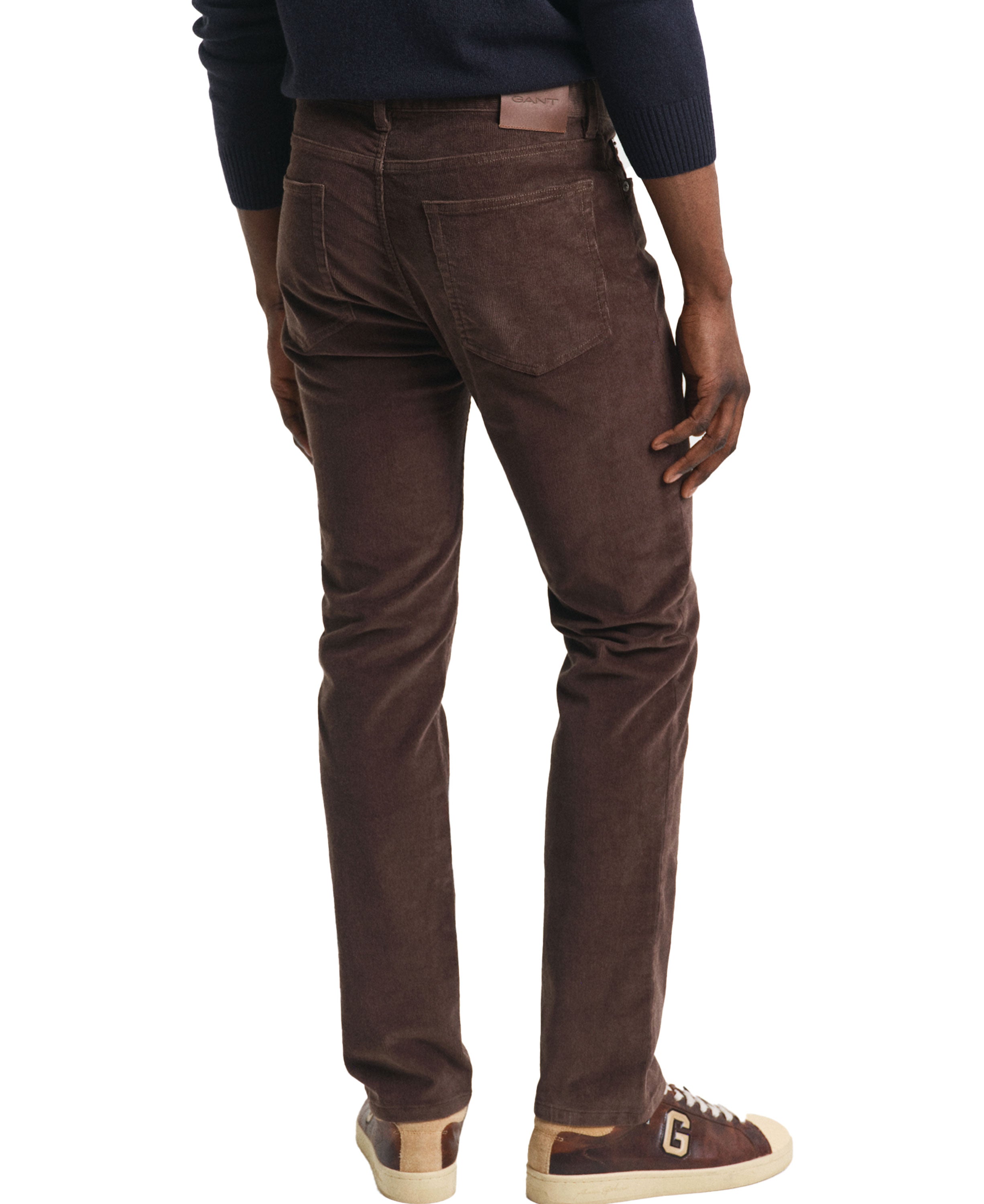 Regular Corduroy Jeans - Rich Brown