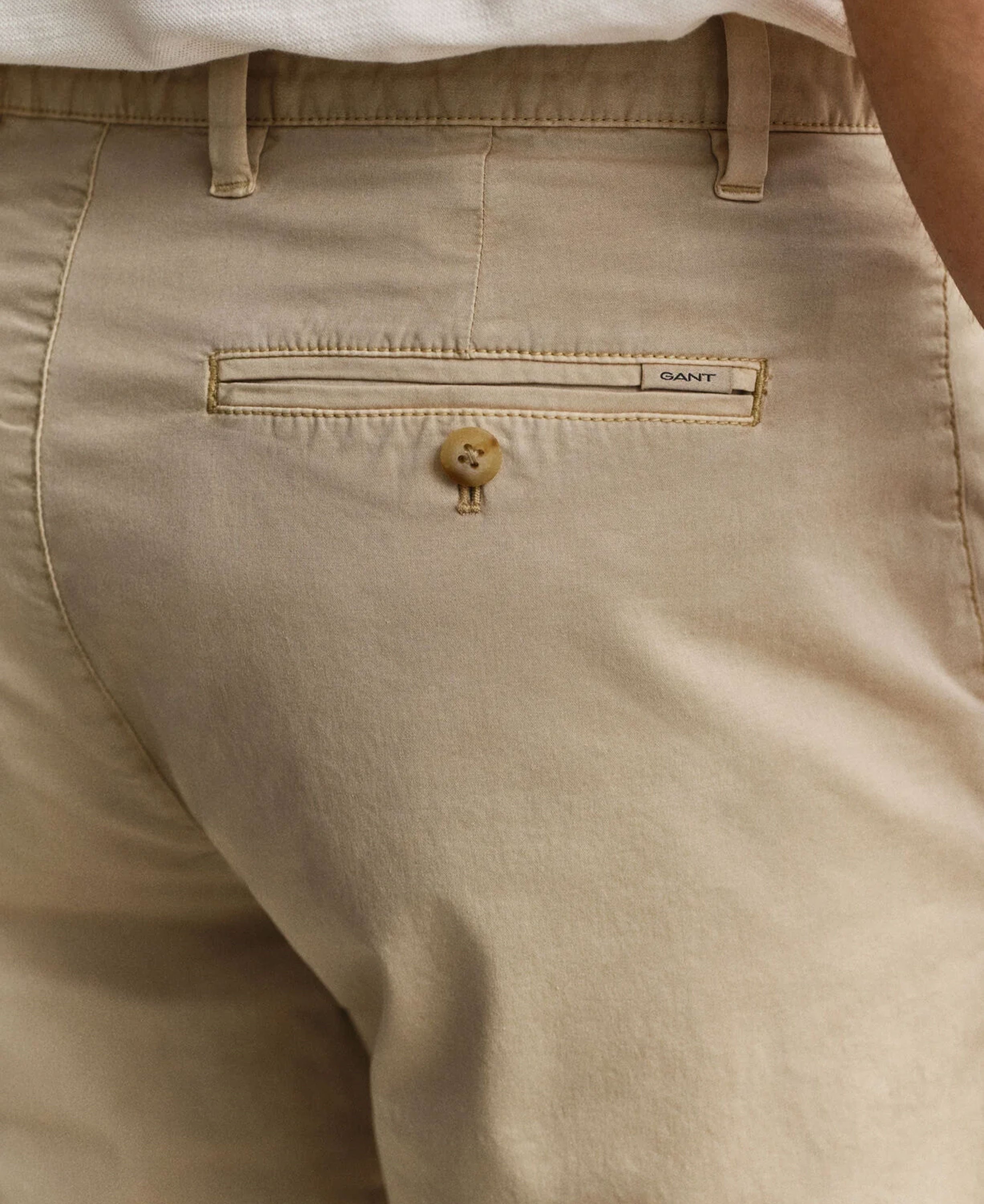 Regular Sunfaded Chino Shorts - Oat Beige