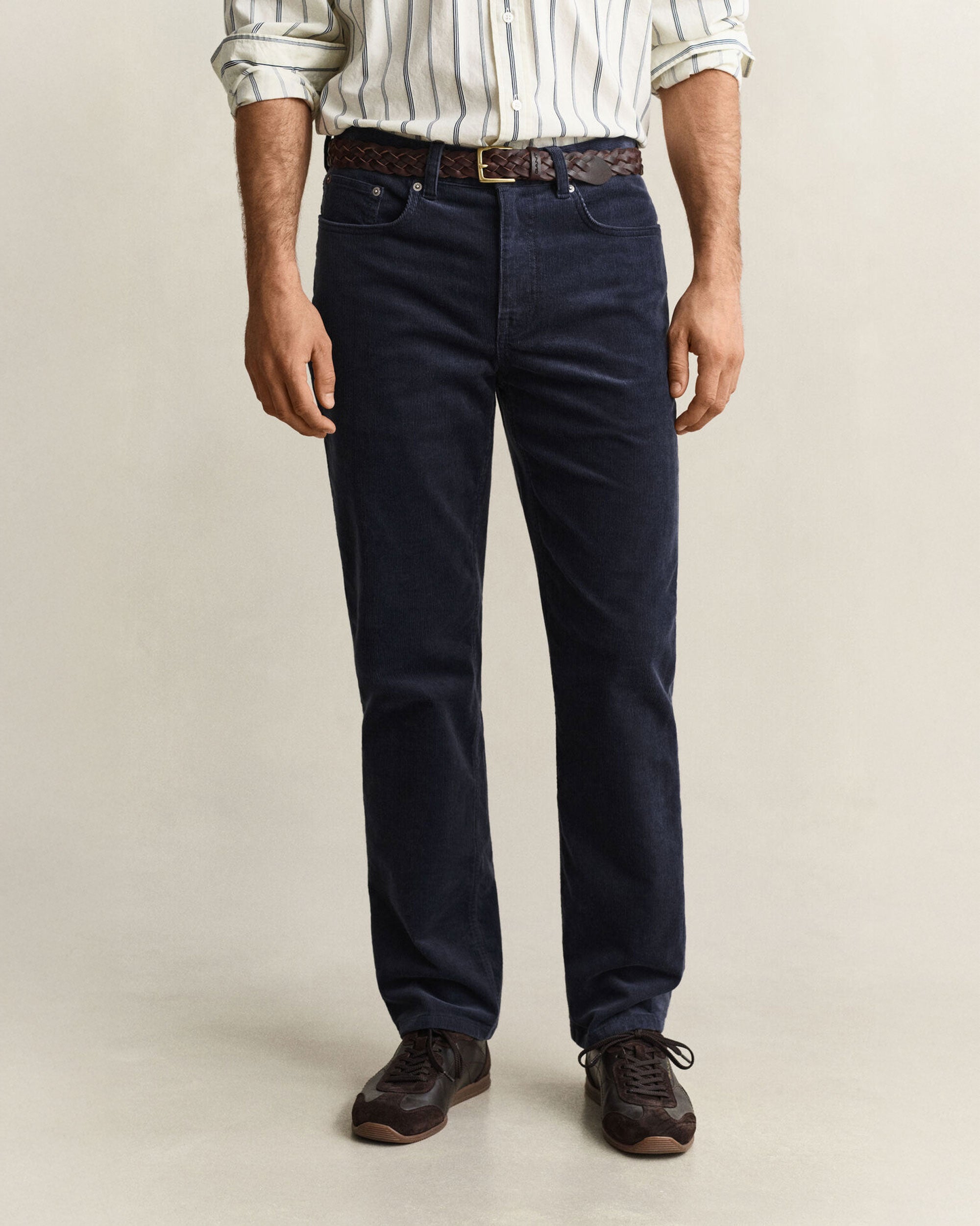 Regular Fit Corduroy Jeans - Evening Blue
