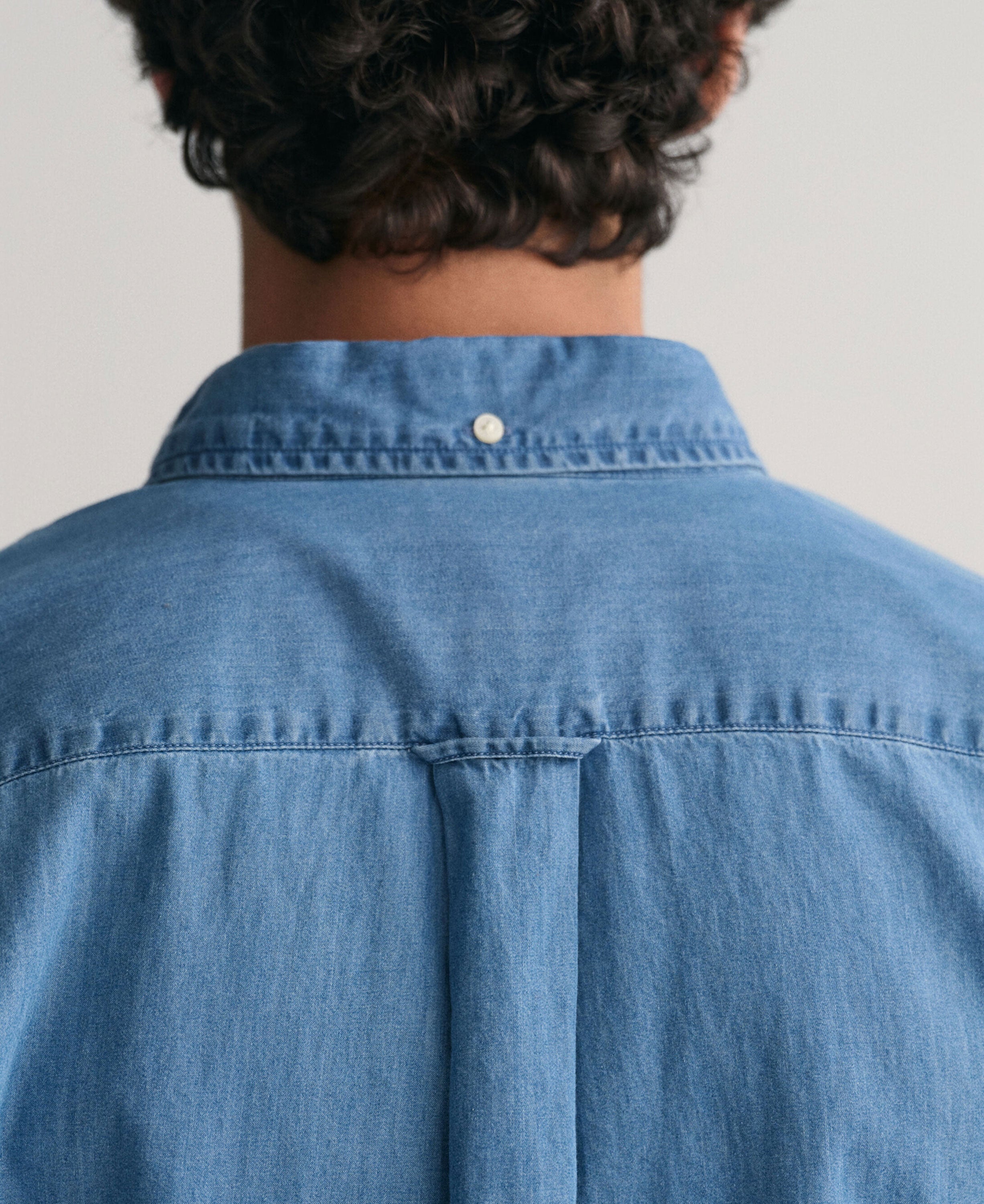 Regular Fit Indigo Shirt - Semi Light Blue