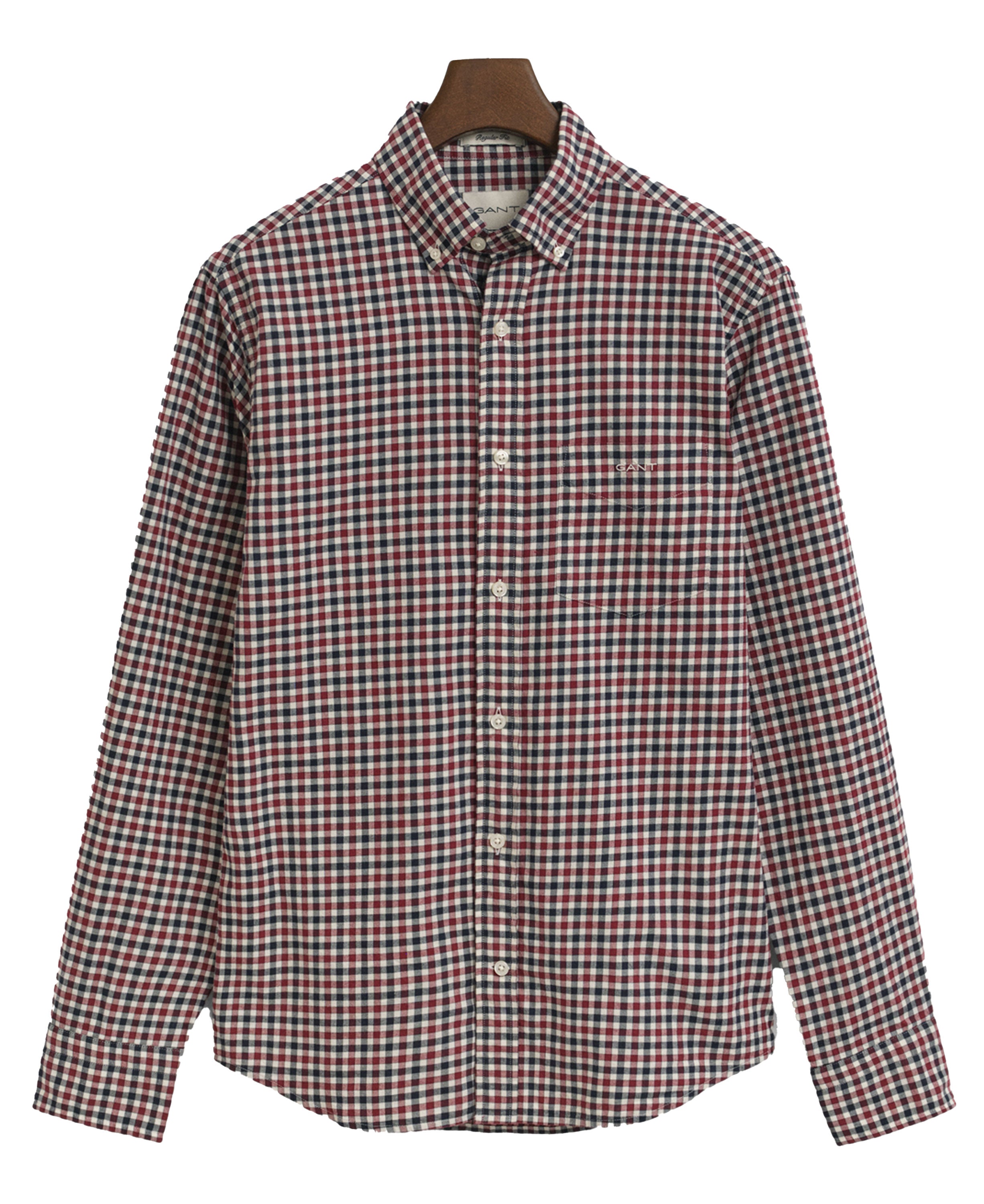 Reg Twill Gingham Shirt - Plumped Red