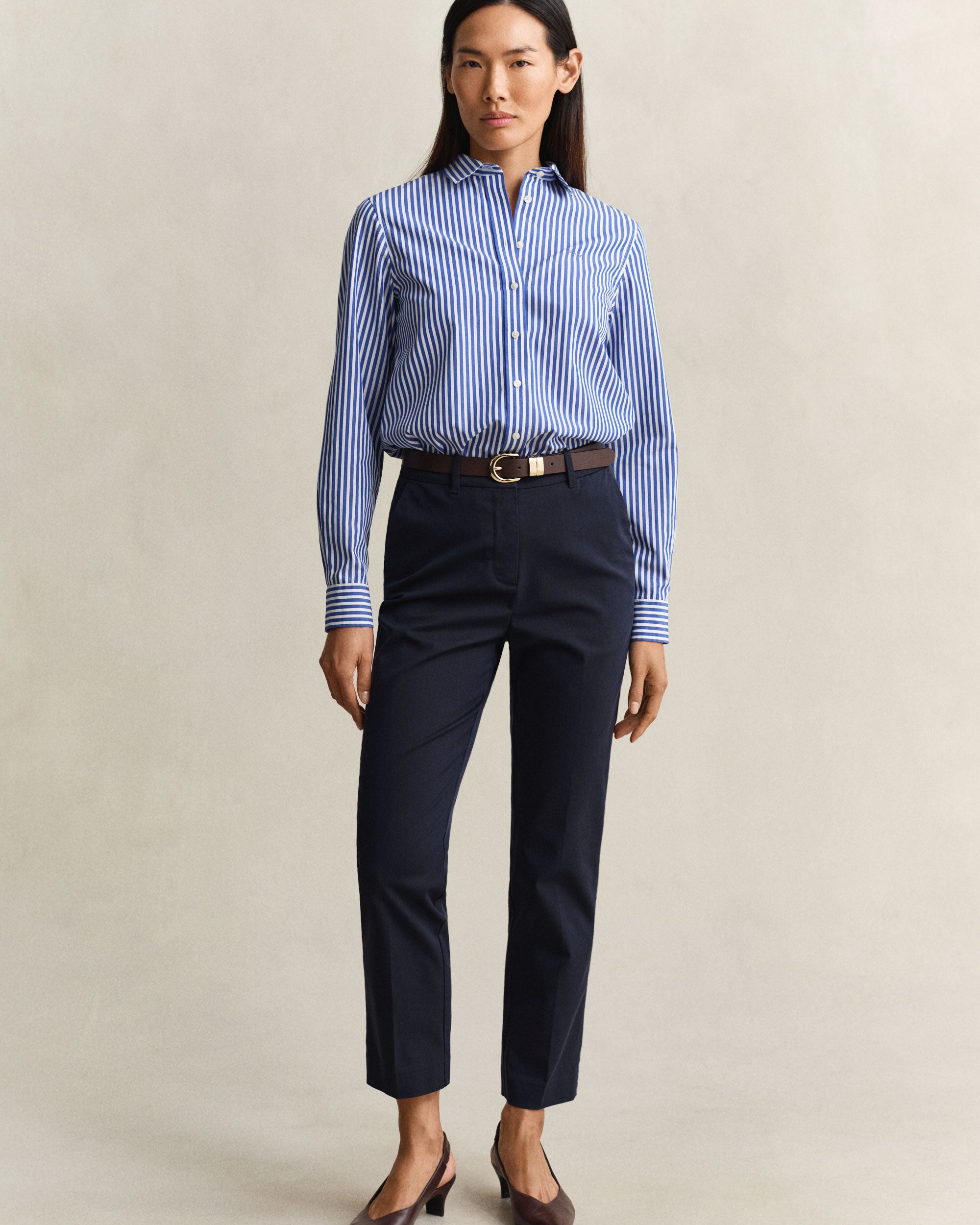 Slim Fit Slacks - Evening Blue