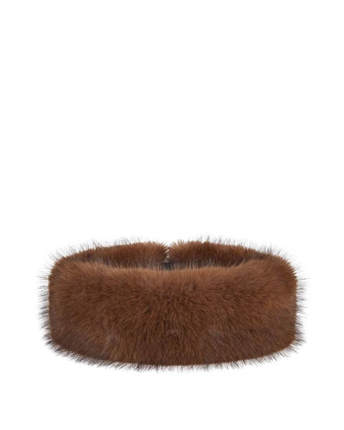 Huff Headband - Mahogany Faux Fur