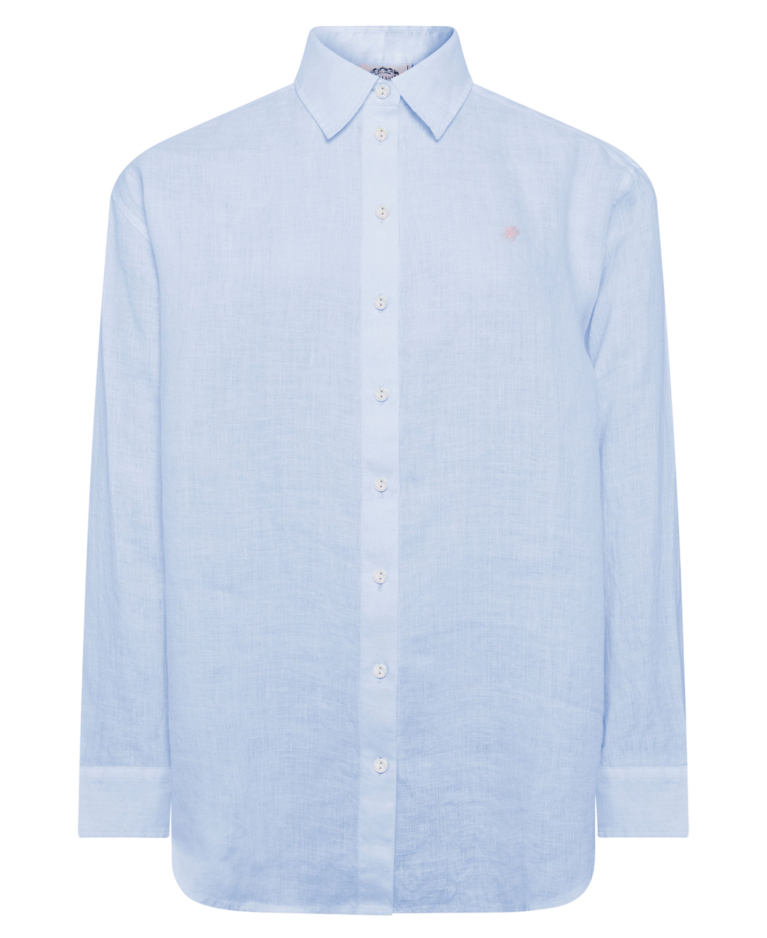 Amalfi Linen Shirt - Light Blue Linen
