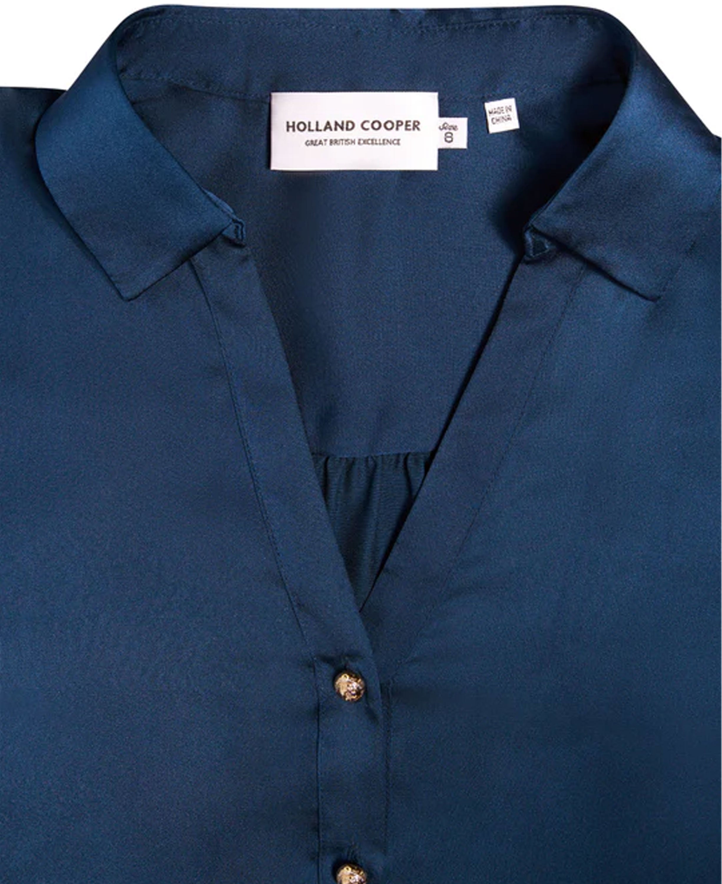 Annie V-Neck Shirt - Petrol