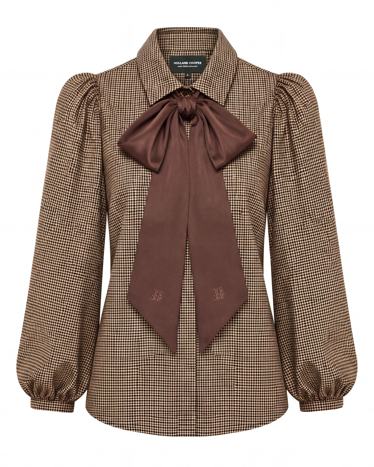 Burford Blouse - Coffee Gingham