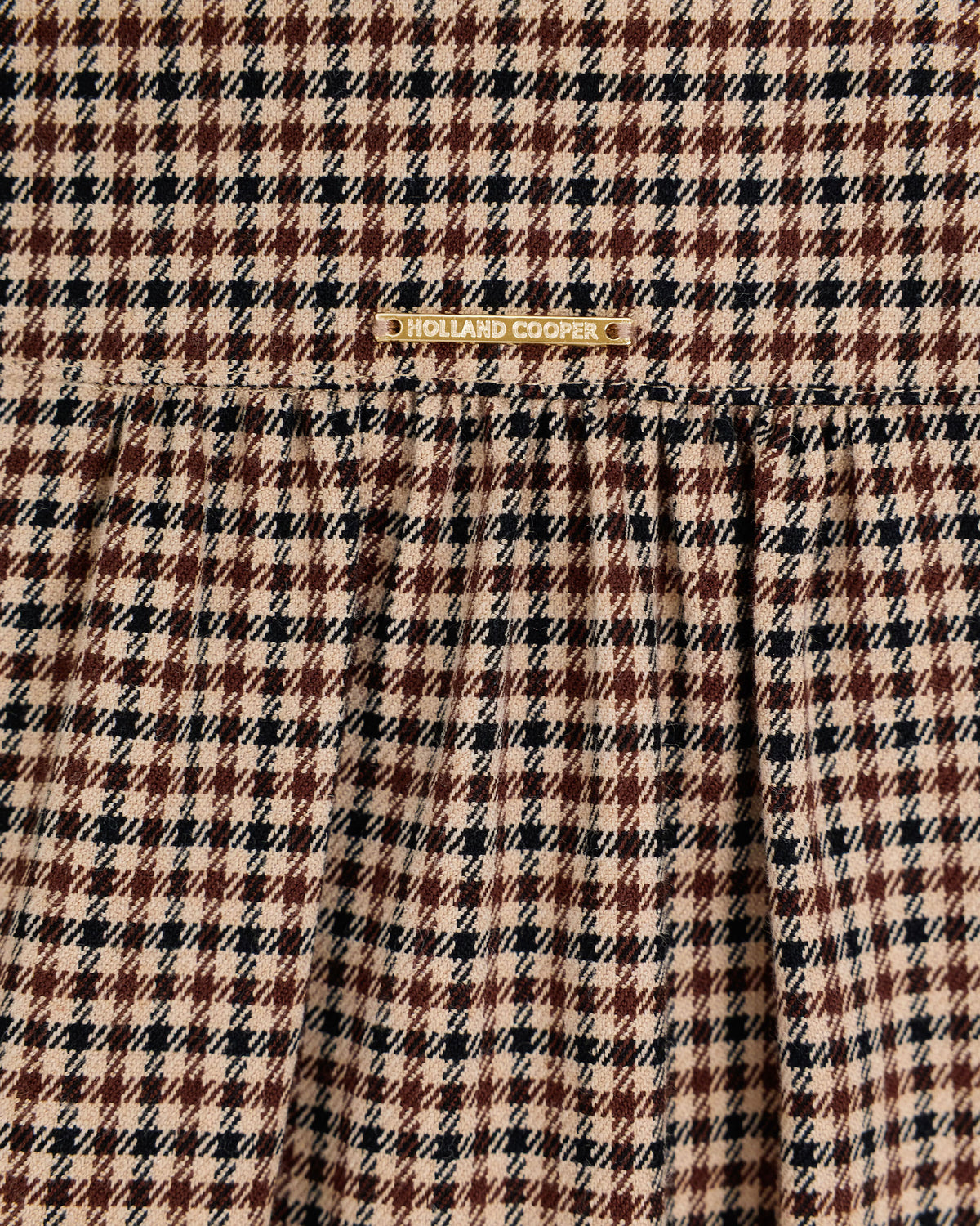 Burford Blouse - Coffee Gingham