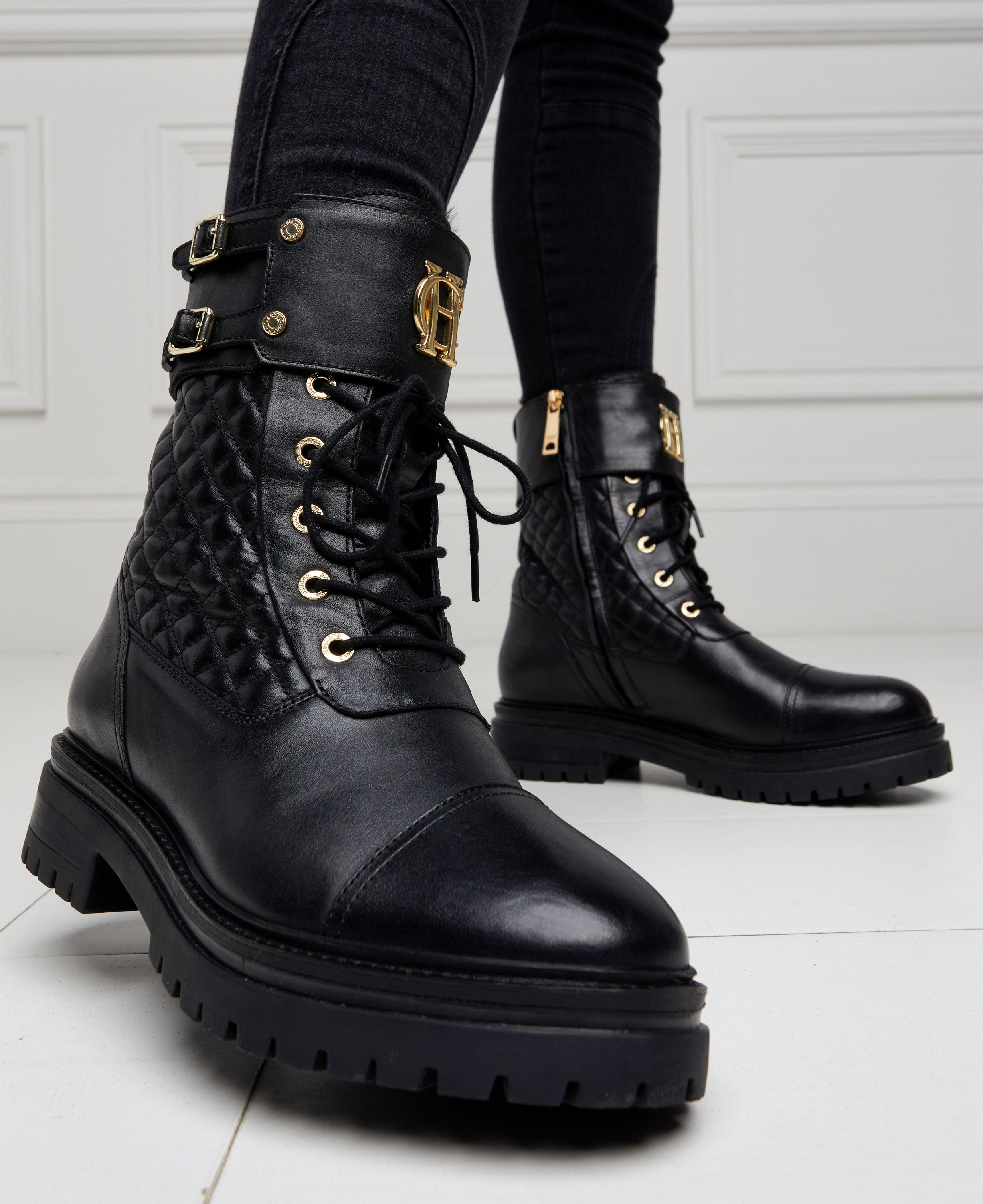 Camden Biker Boots - Black