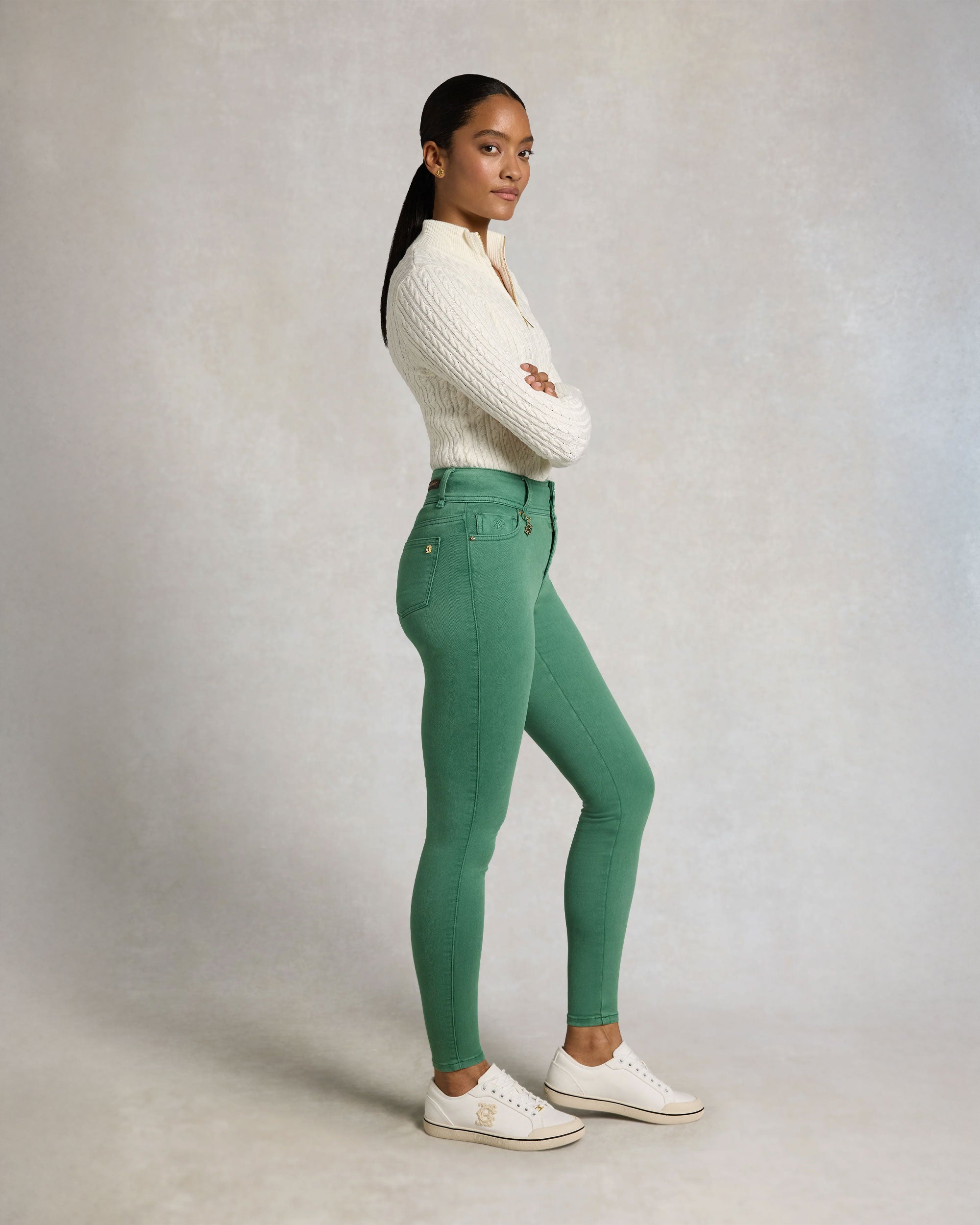 Contour Skinny Jean - Court Green