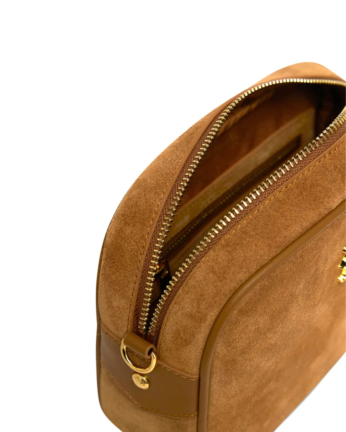 Country Camera Bag - Tan Suede