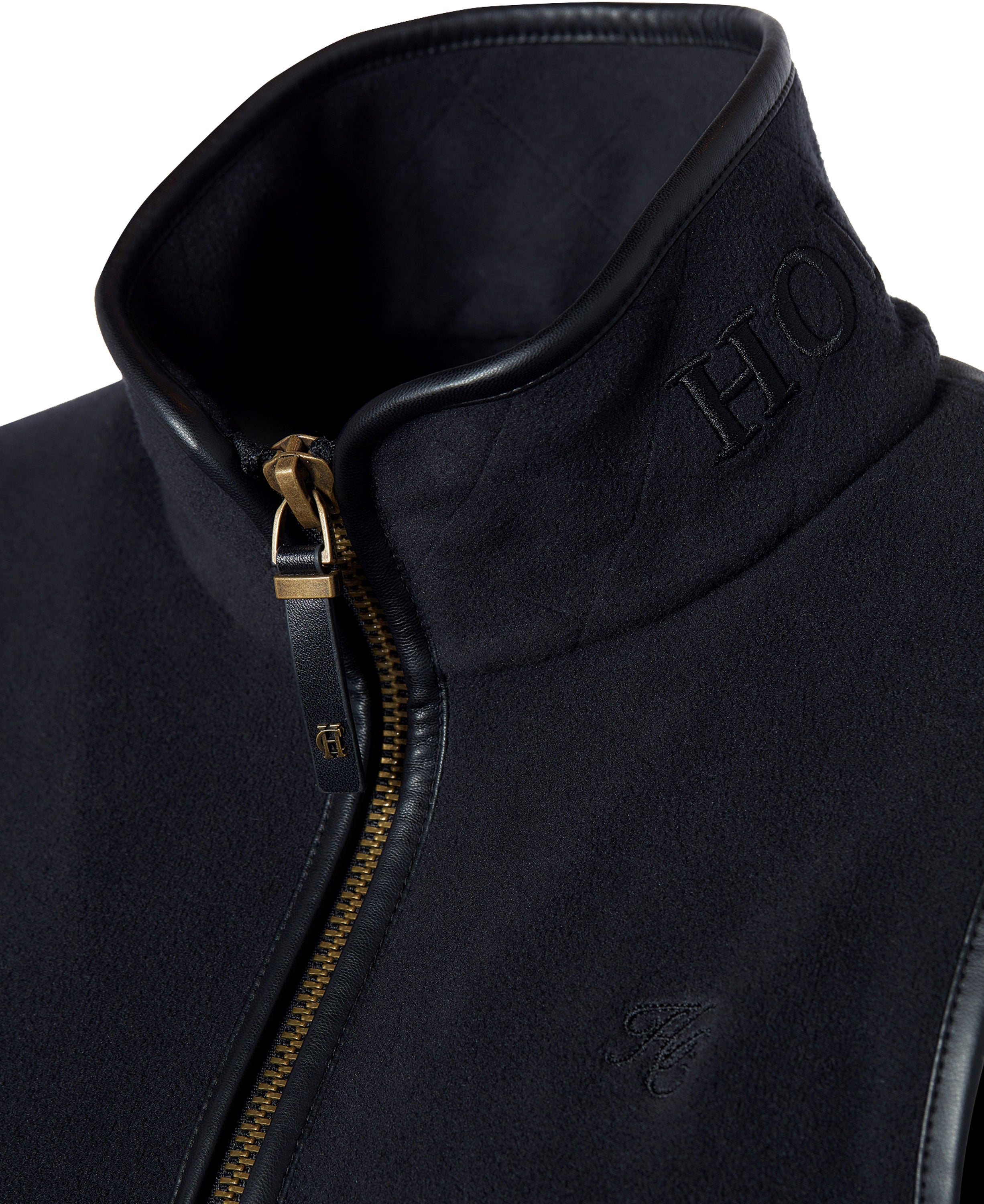 Country Fleece Gilet - Black