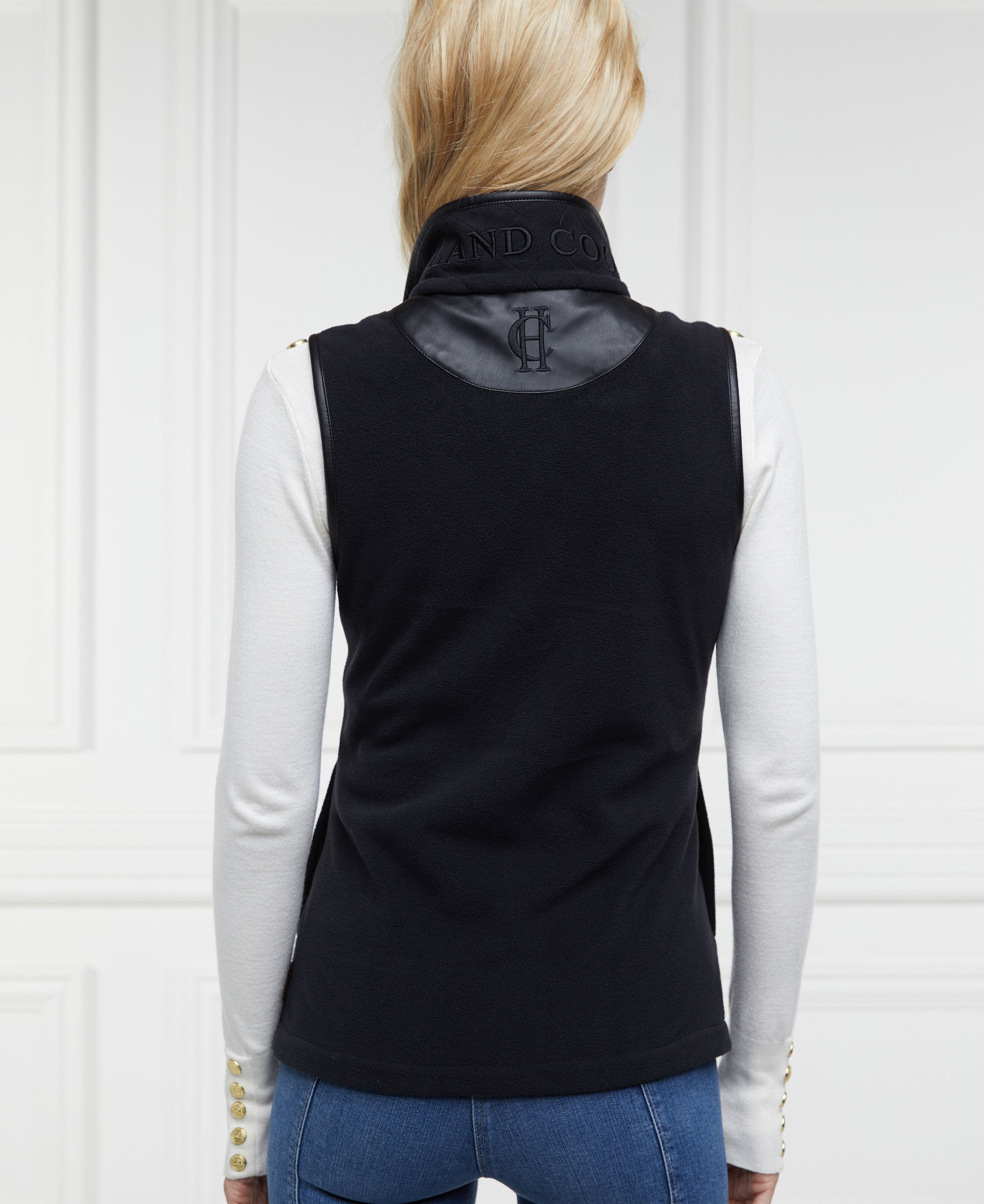 Country Fleece Gilet - Black
