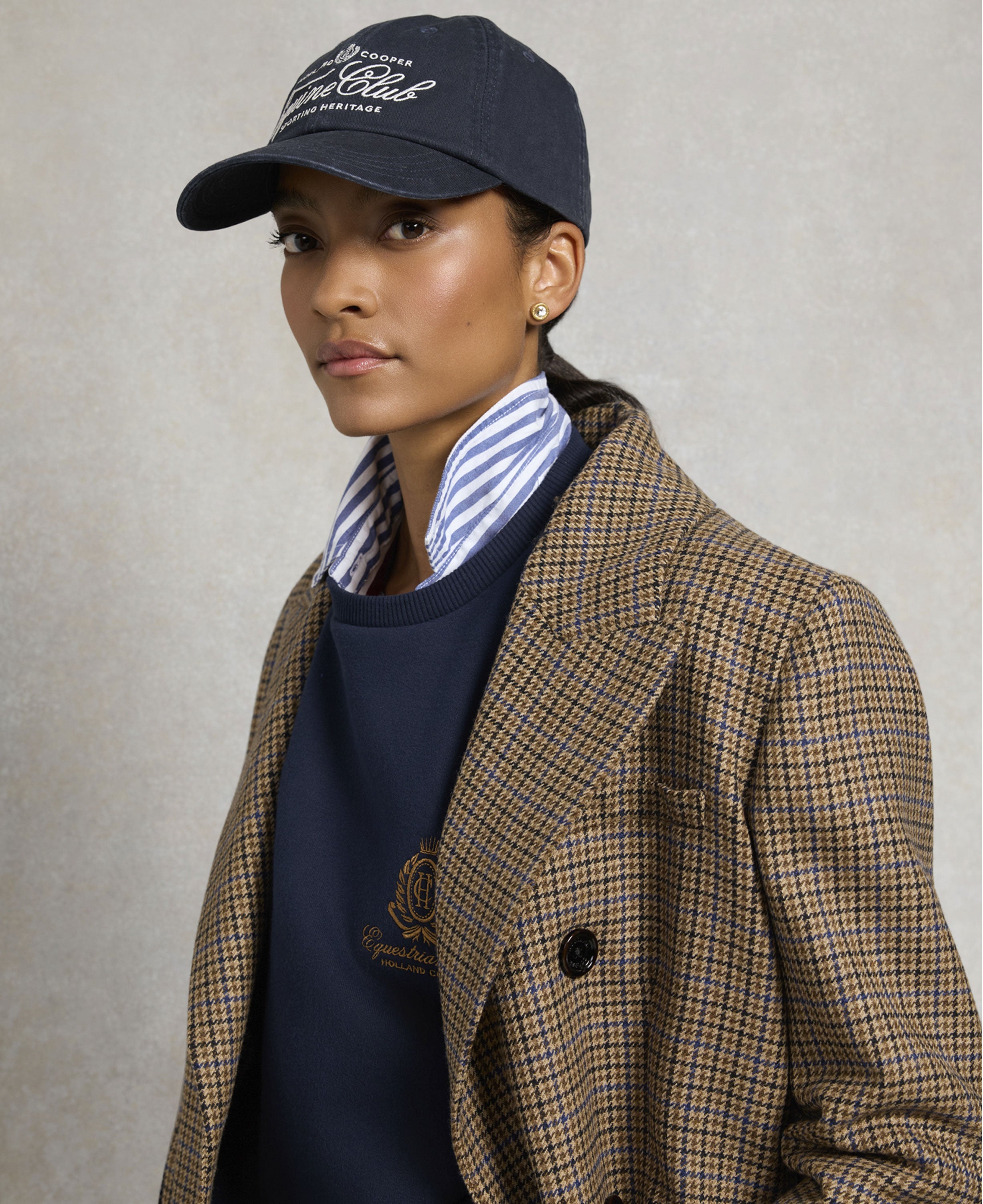 Equine Club Cap - Ink Navy Ecru