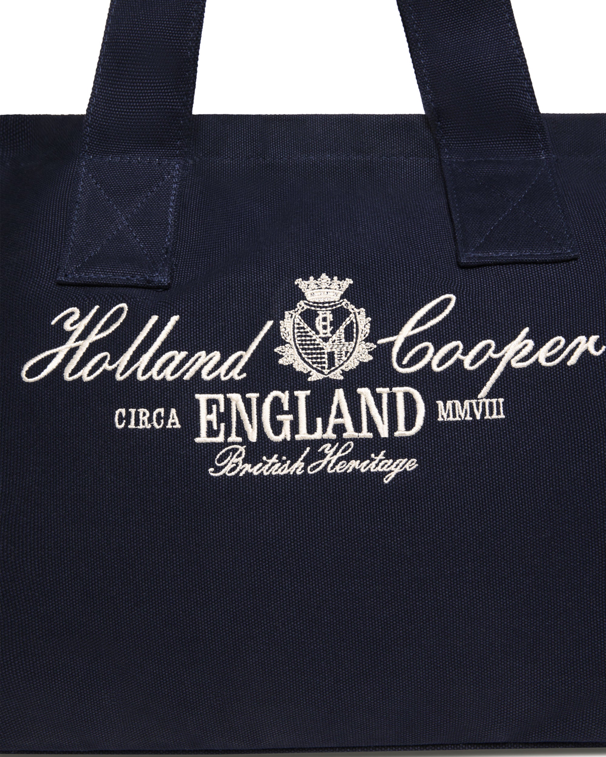 Essential Tote Bag - Navy Ecru