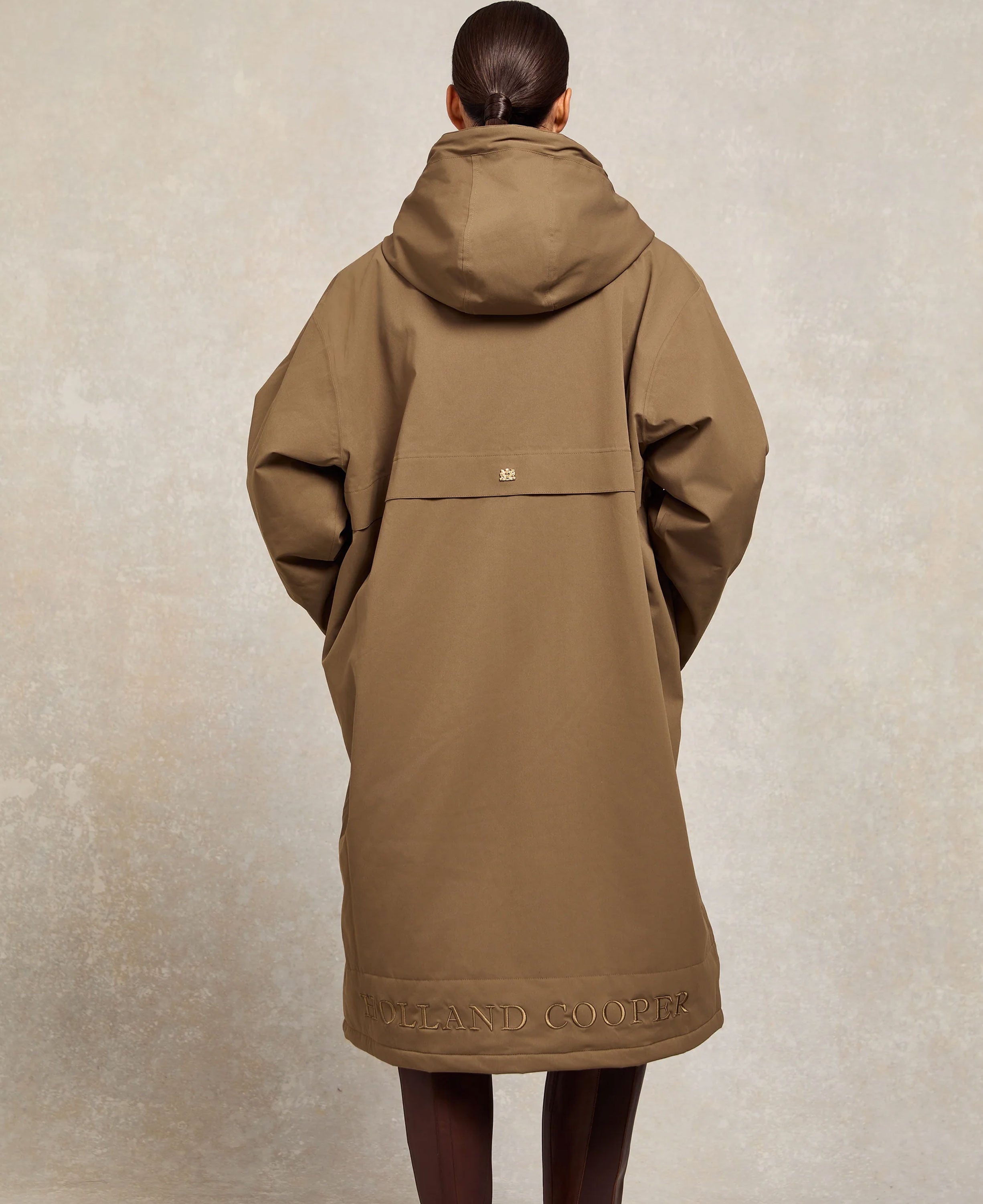 One Size Lightweight Waterproof Coat - Mink