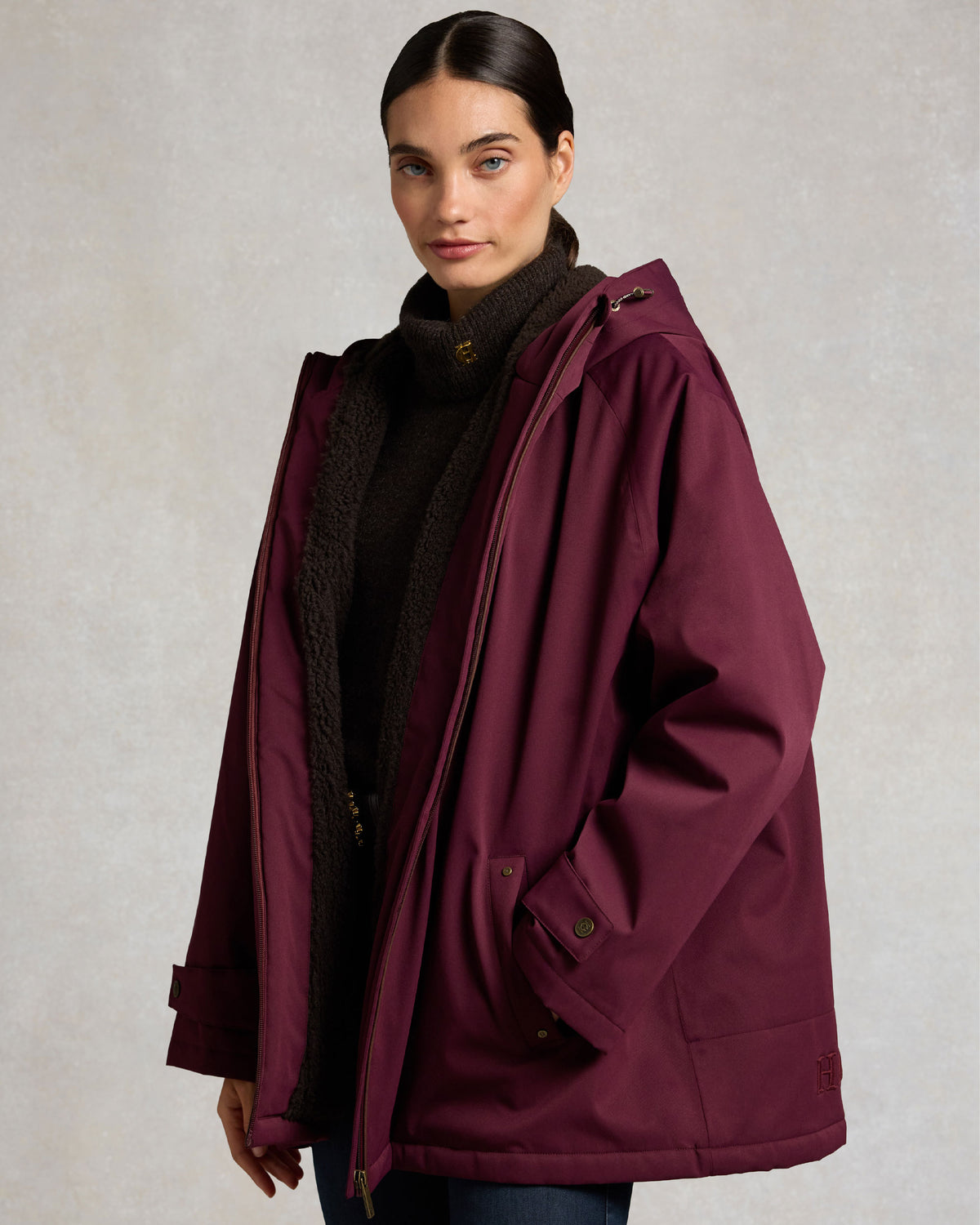 One-Size Waterproof Jacket - Mulberry
