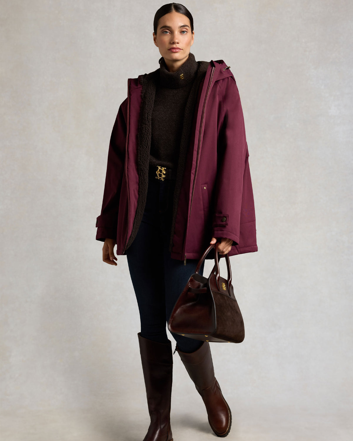 One-Size Waterproof Jacket - Mulberry