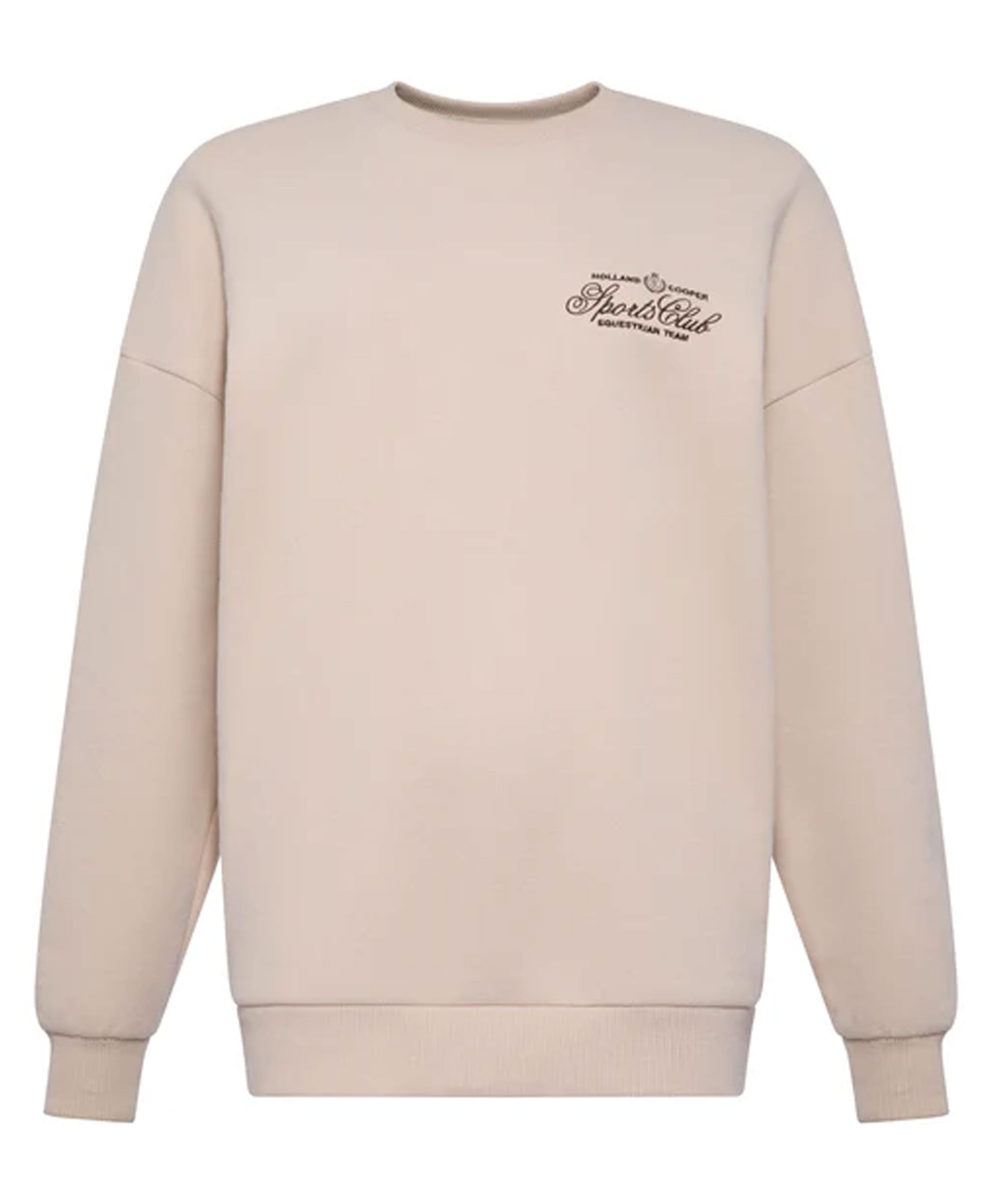Relaxed Fit Crew Neck Sweat - Stone