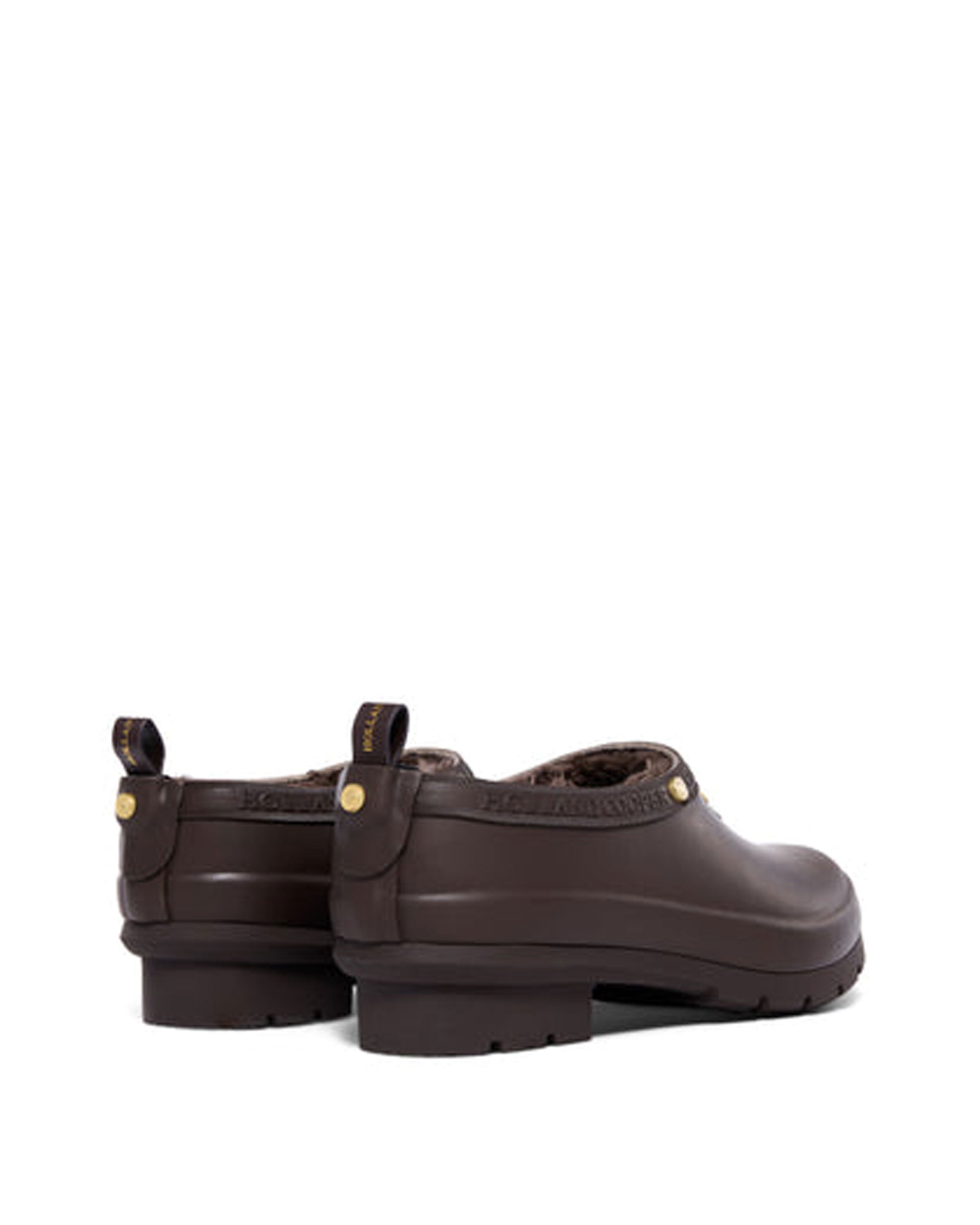 Sherpa Lined Gardening Loafer - Chocolate Matte Gold