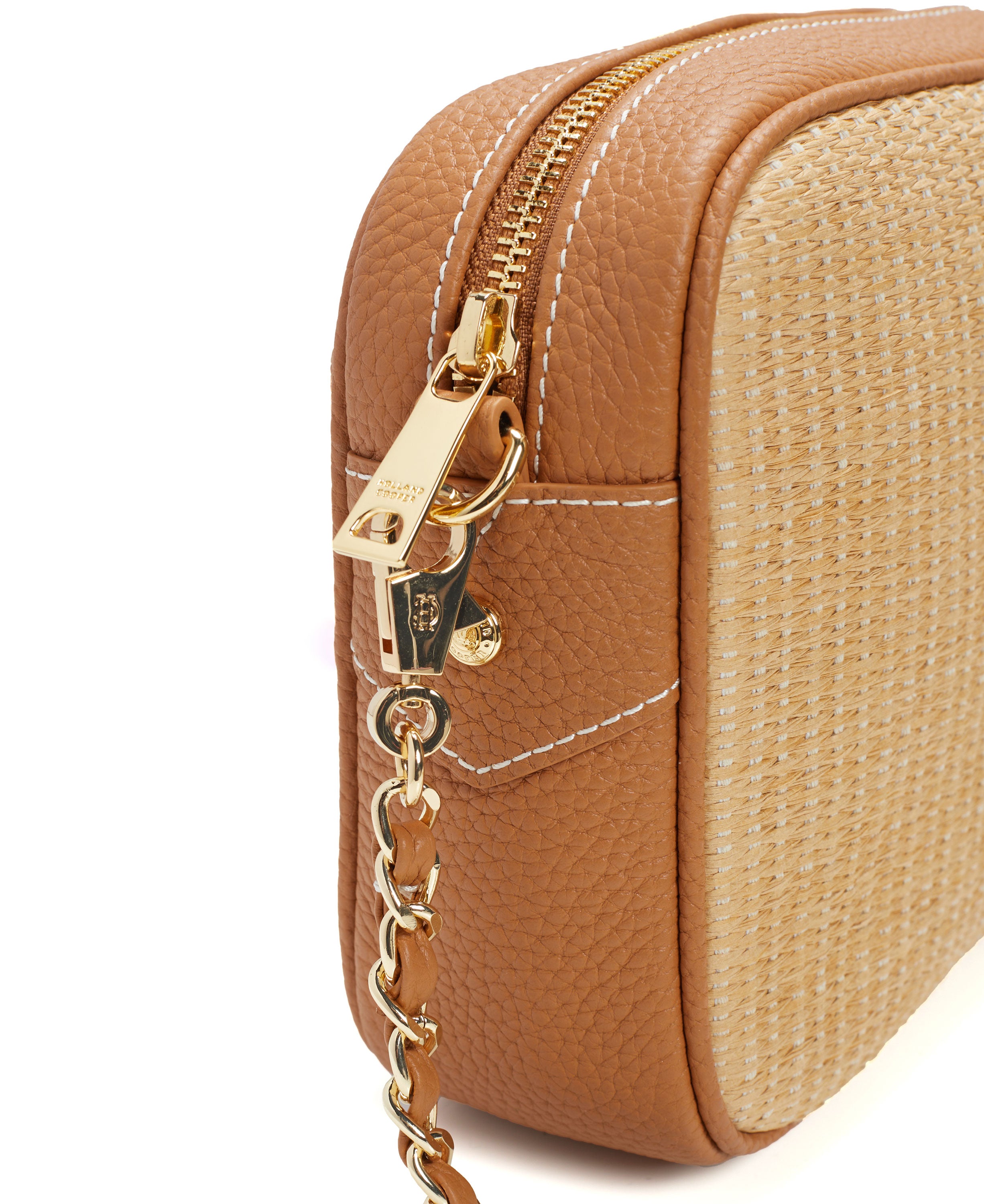 Soho Camera Bag - Tan Raffia